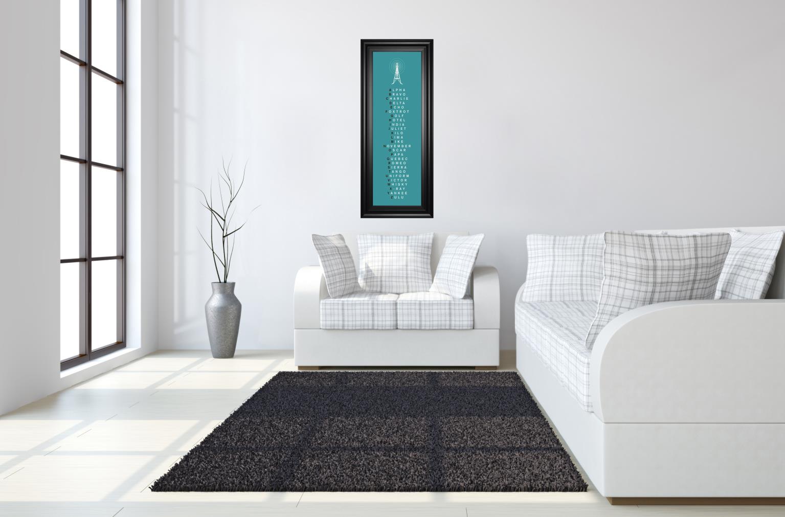 Phonetic Alphabet Ii By The Vintage Collection 18X42 Framed Print