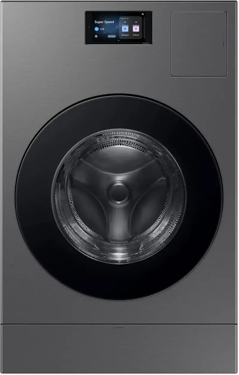 Samsung - 5.3 cu ft. Bespoke AI Vented Laundry Combo™ All-in-One Ultra Capacity Washer and Electric Dryer with AI Home - Dark steel