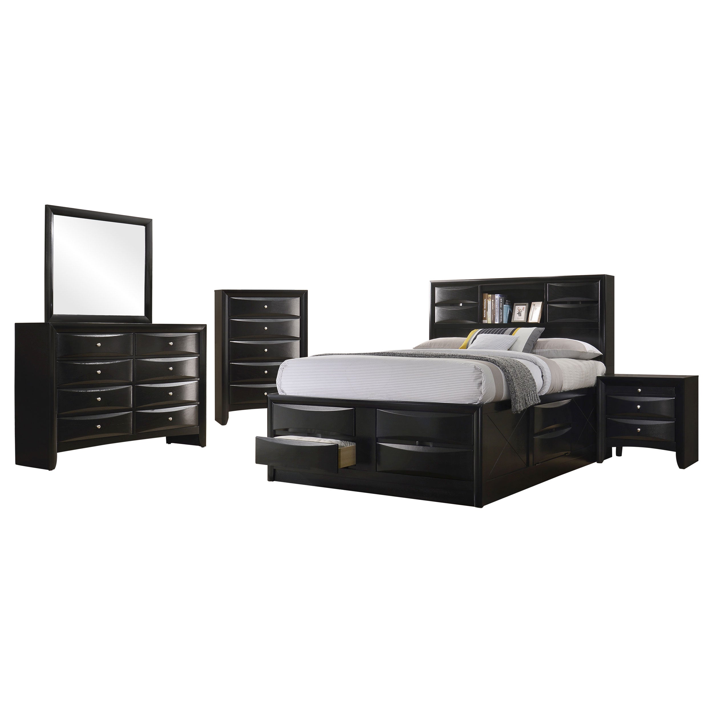 Briana  California King Bedroom Set Black