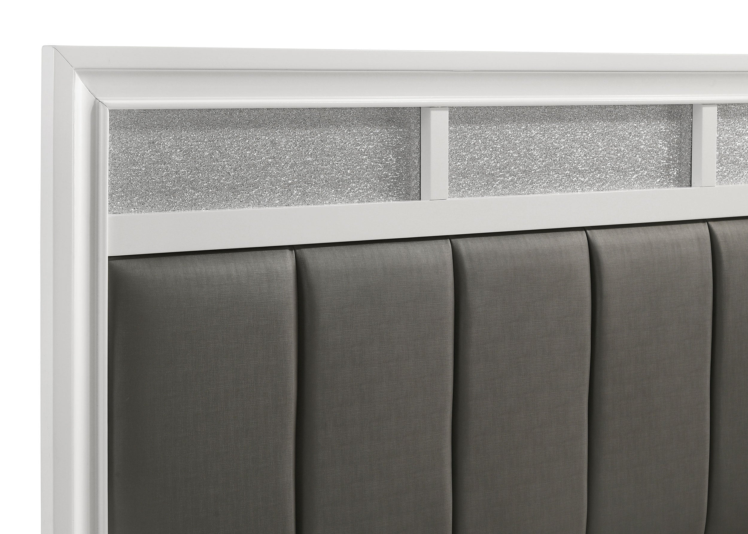 Barzini Wood California King Panel Bed Black
