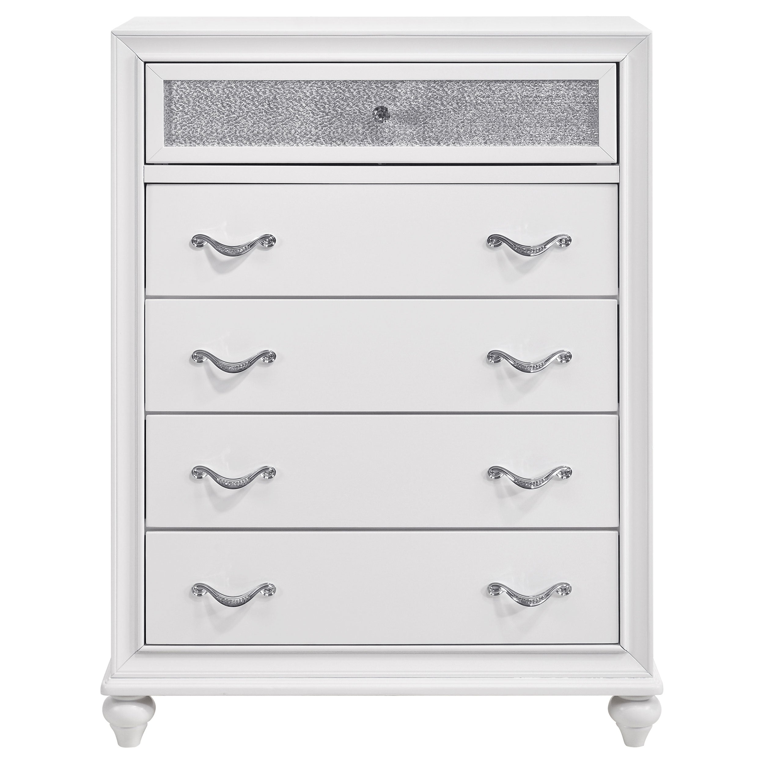 Barzini 5-drawer Bedroom Chest Black