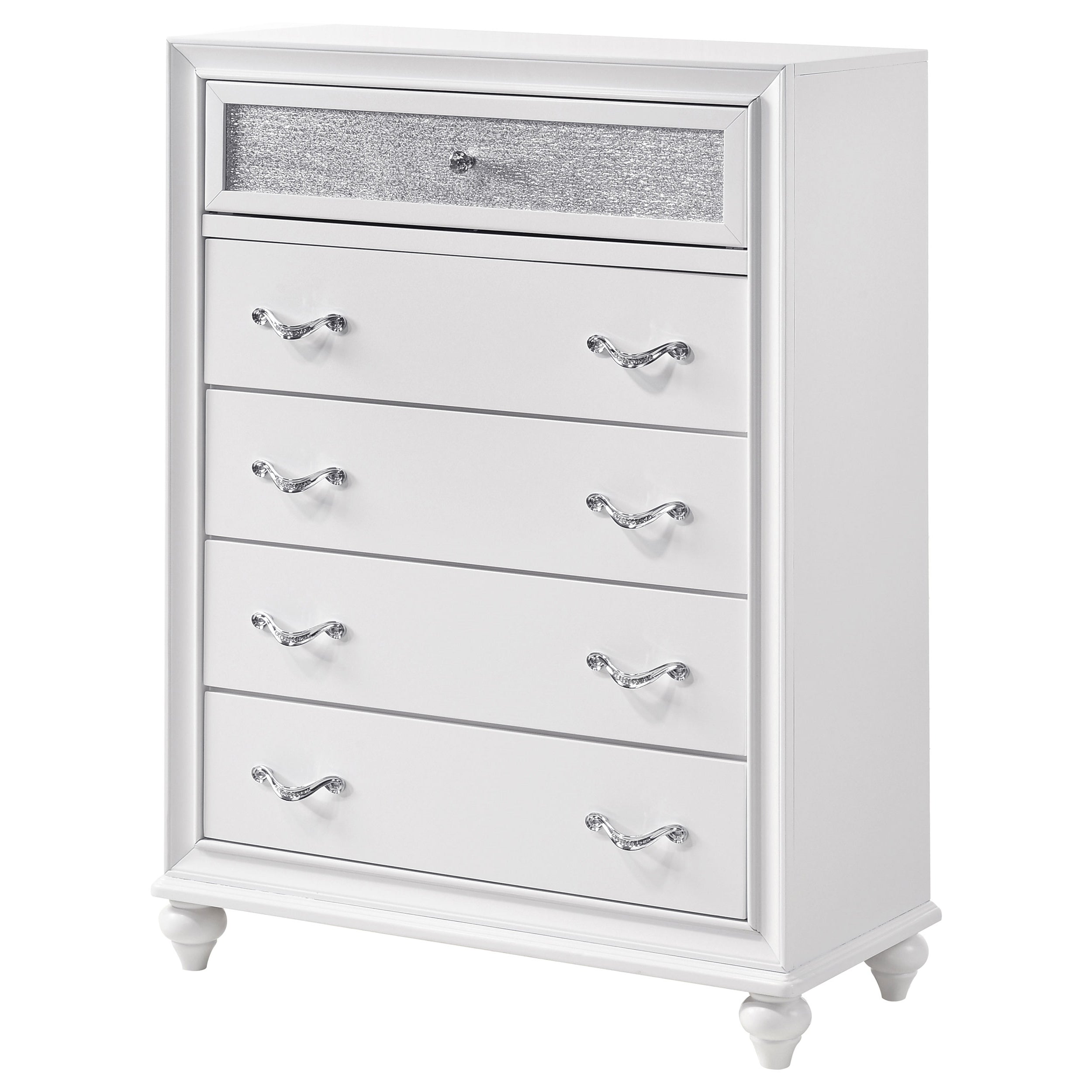 Barzini 5-drawer Bedroom Chest Black