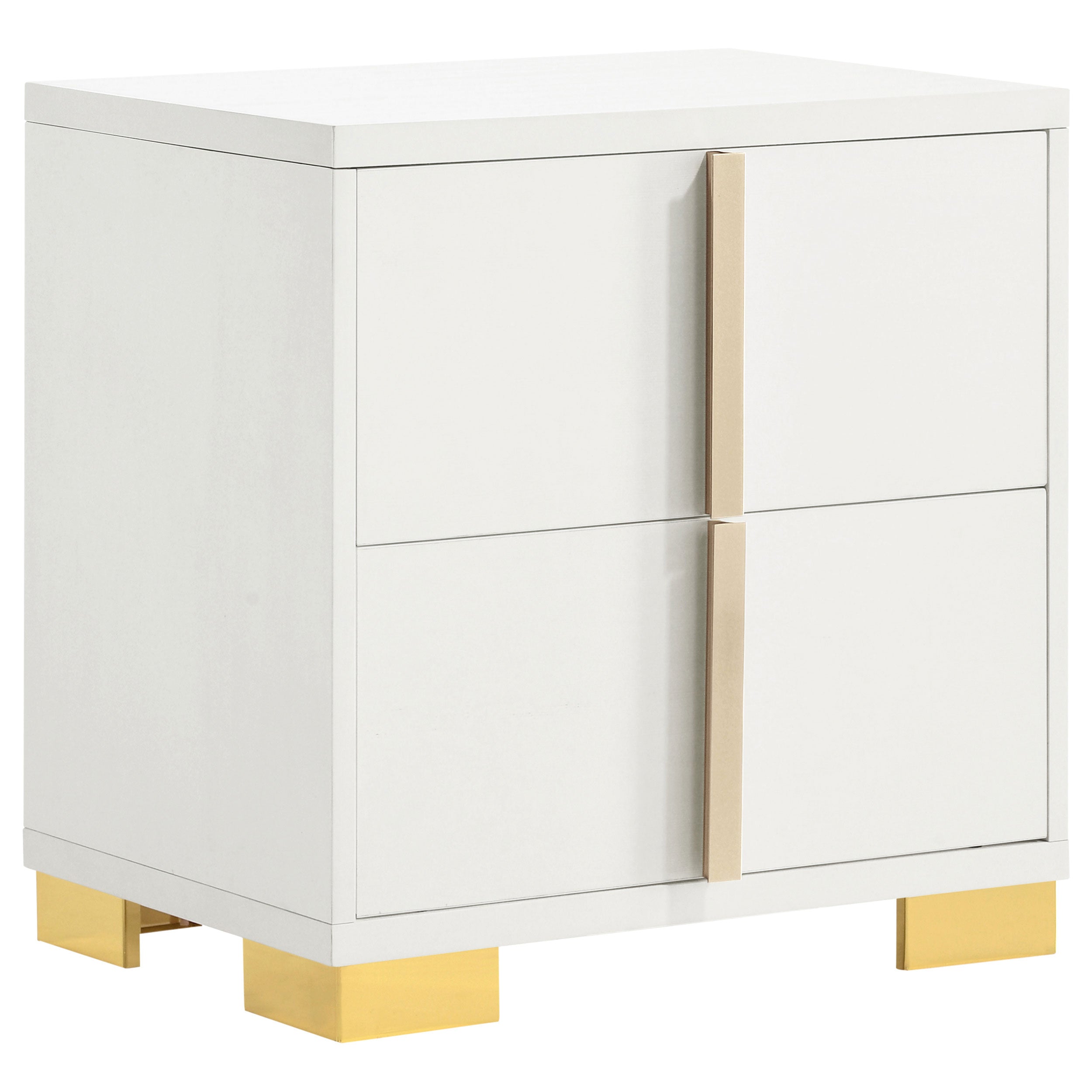 Marceline 2-drawer Nightstand Black