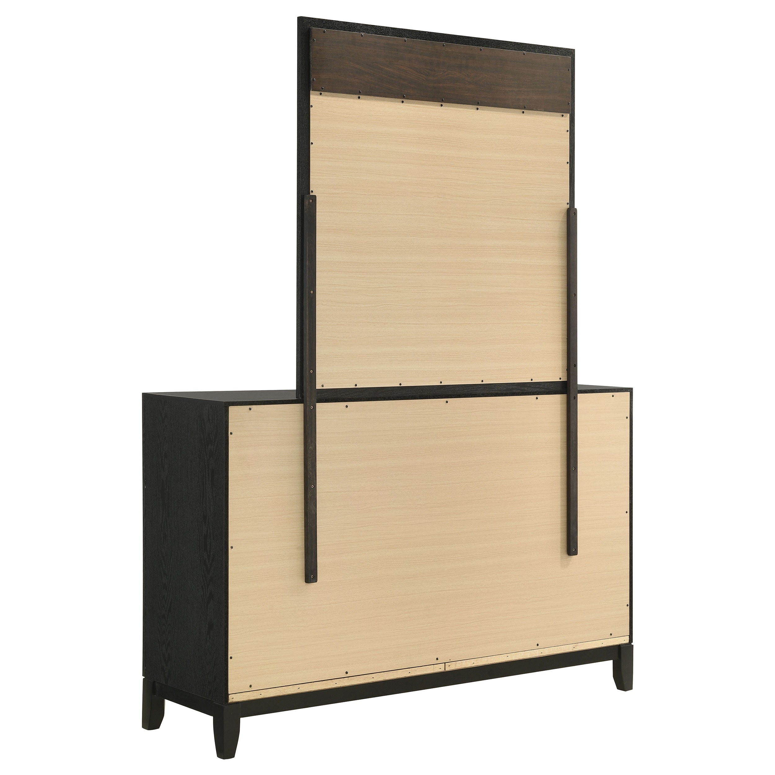 Valencia 6-drawer Dresser Black