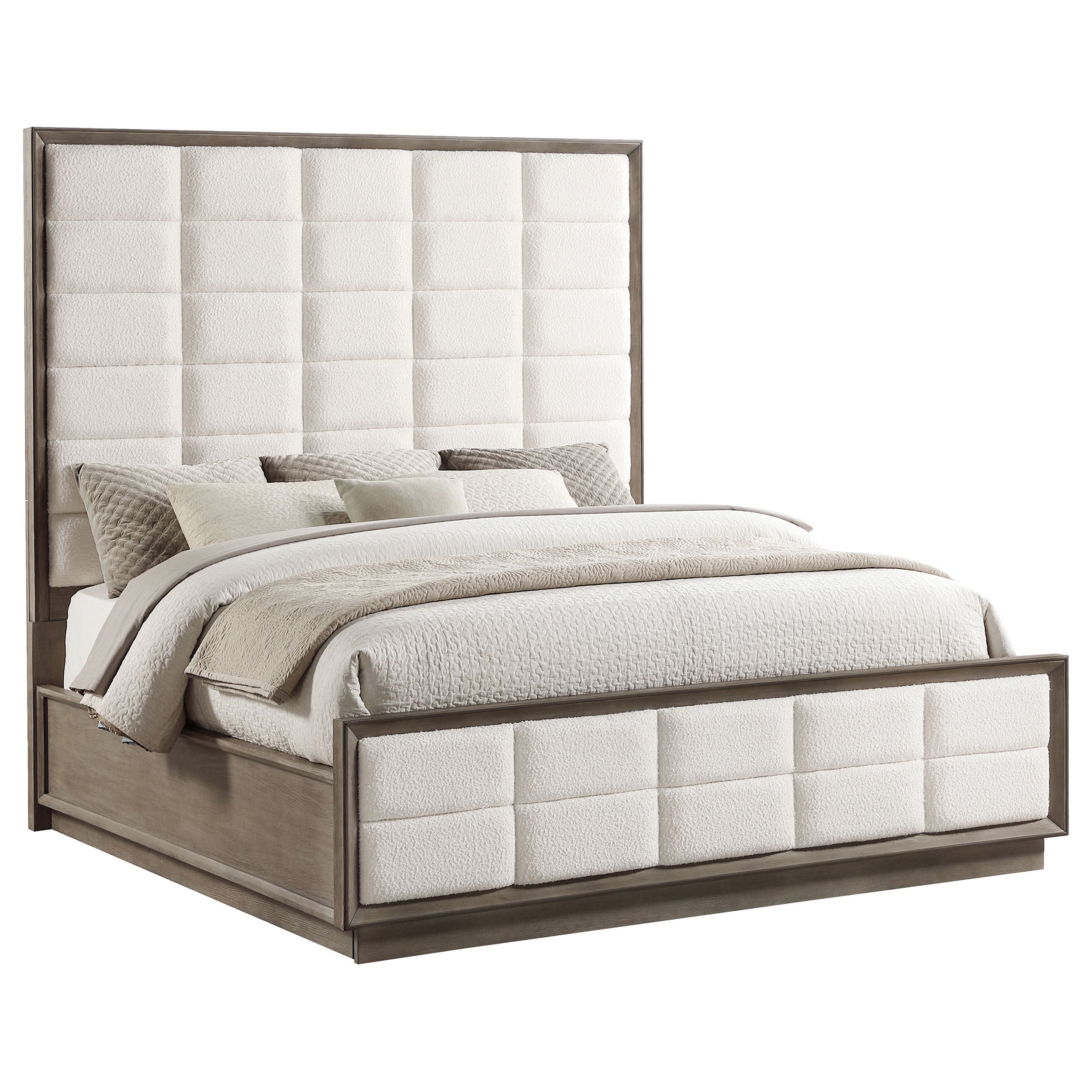 Durango 77-inch California King Panel Bed Smoked Peppercorn