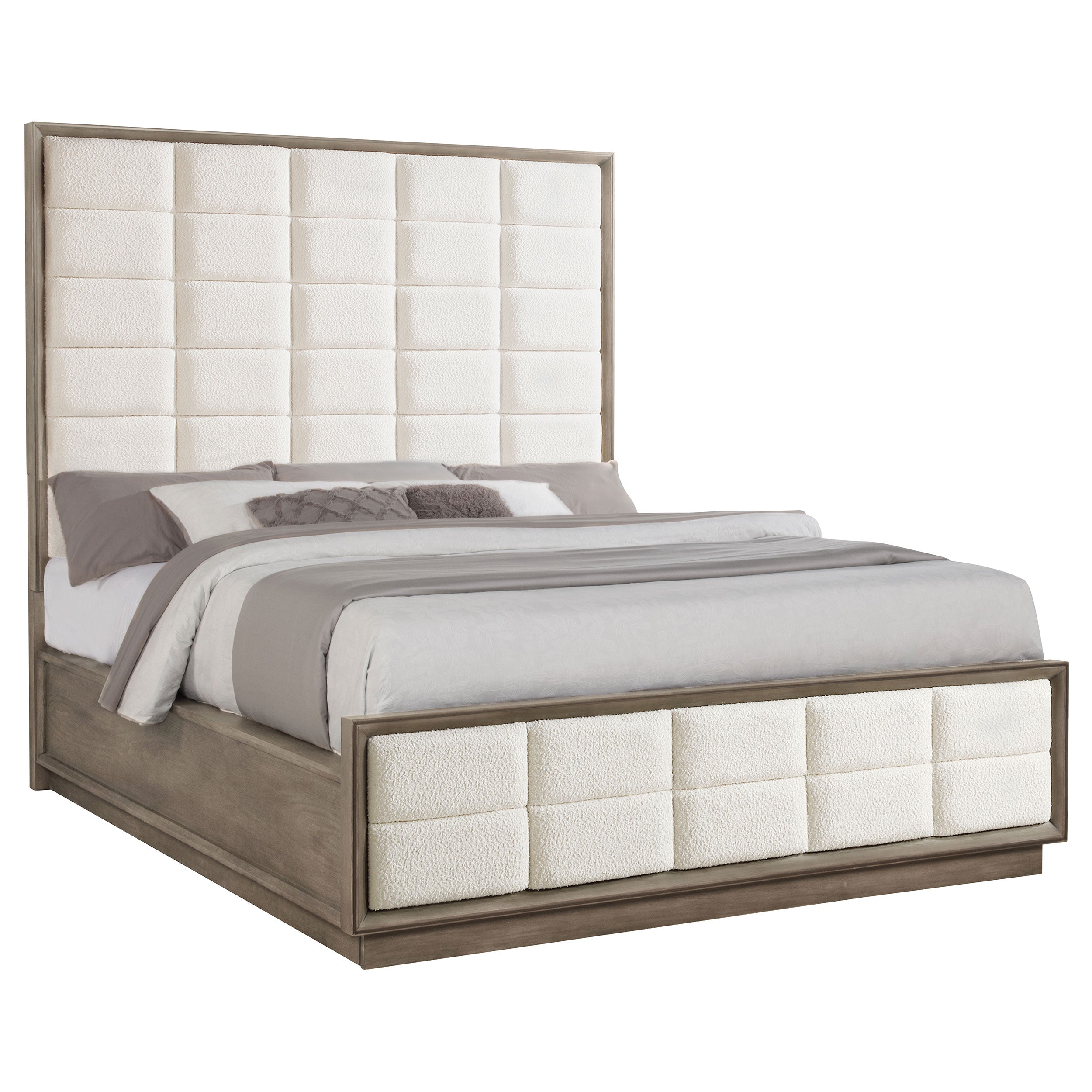 Durango 77-inch California King Panel Bed Smoked Peppercorn