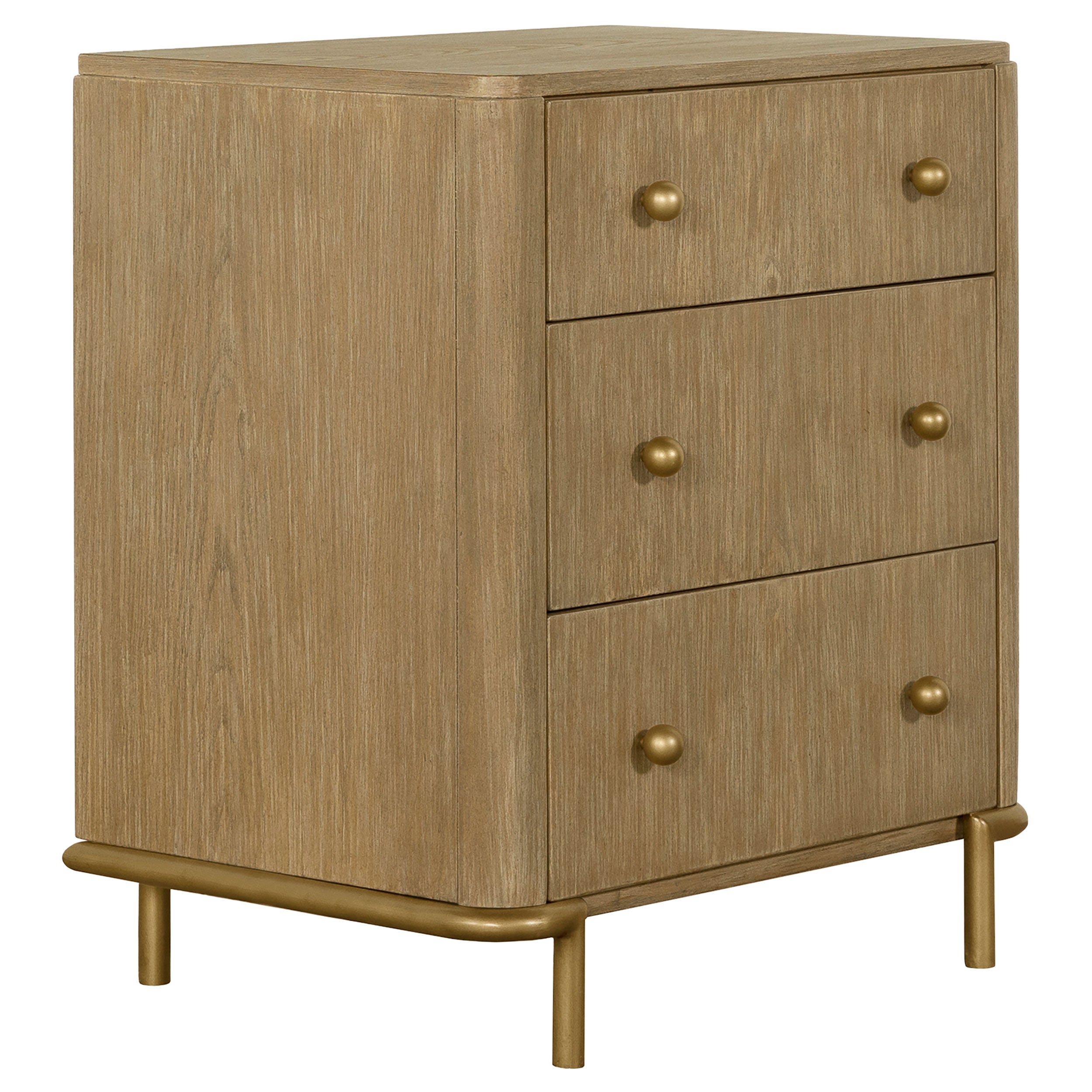 Arini 3-drawer Nightstand Black