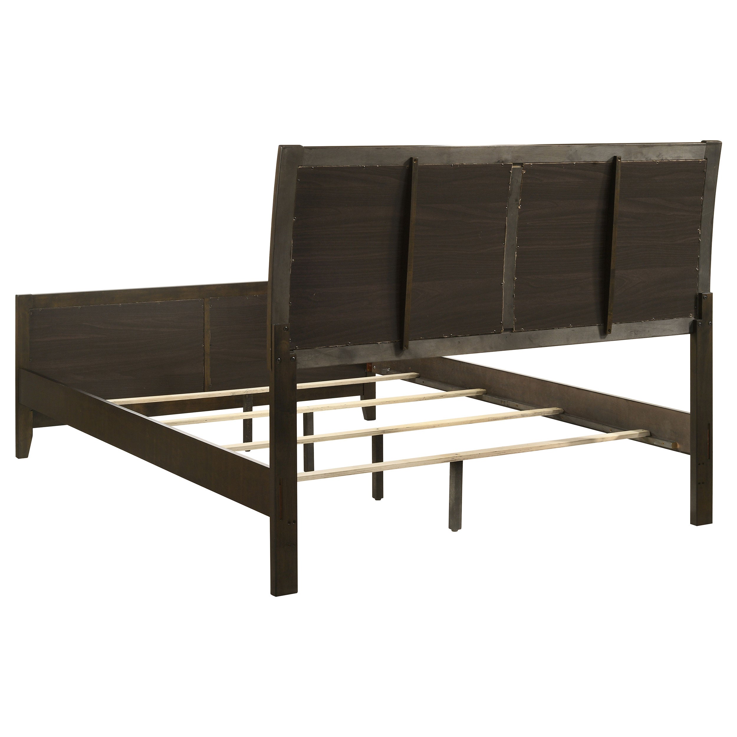 Wilkes 51-inch Upholstered California King Bed Dark Cocoa