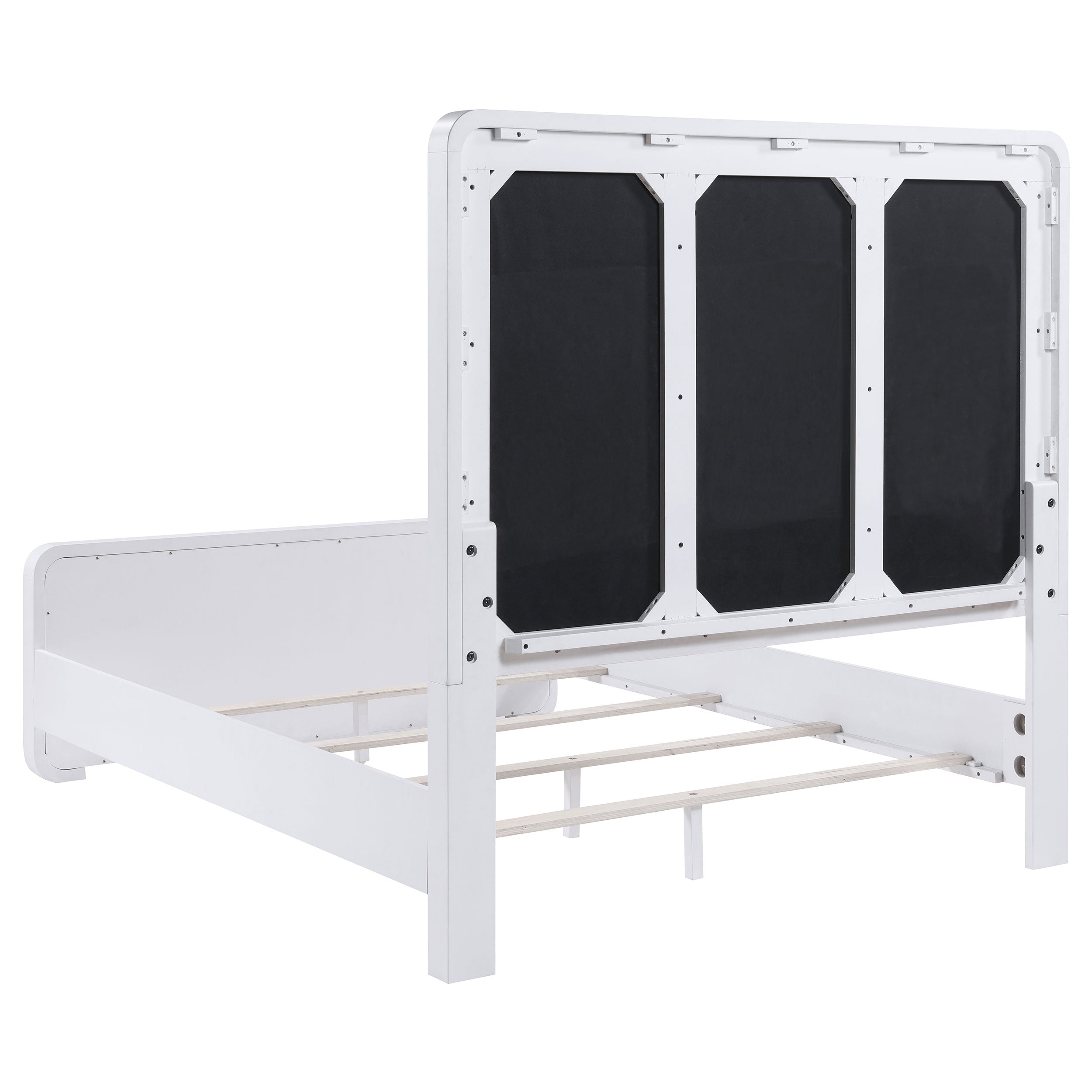 Anastasia Upholstered Panel Bed Pearl White