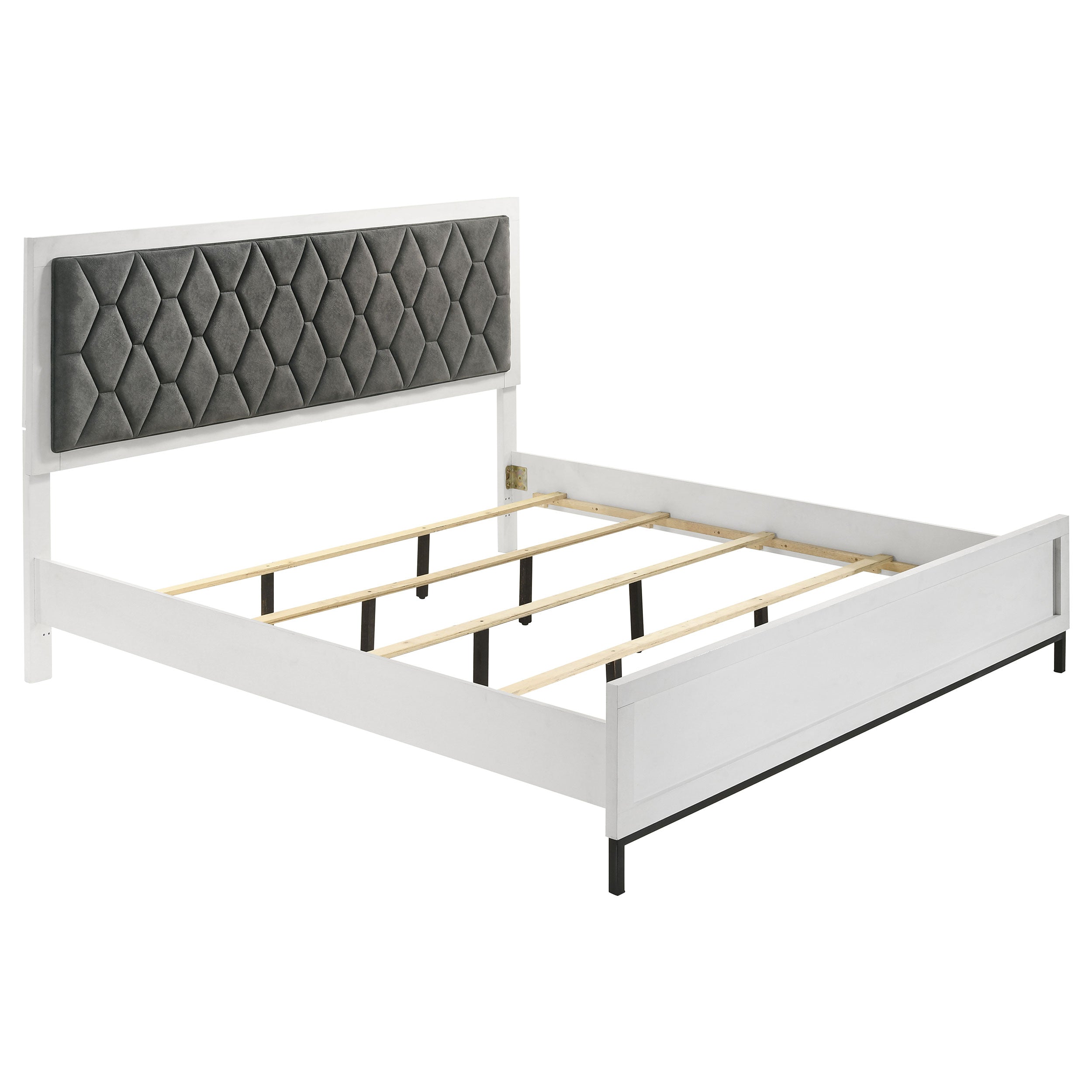 Sonoma Upholstered  Wingback Bed Beige