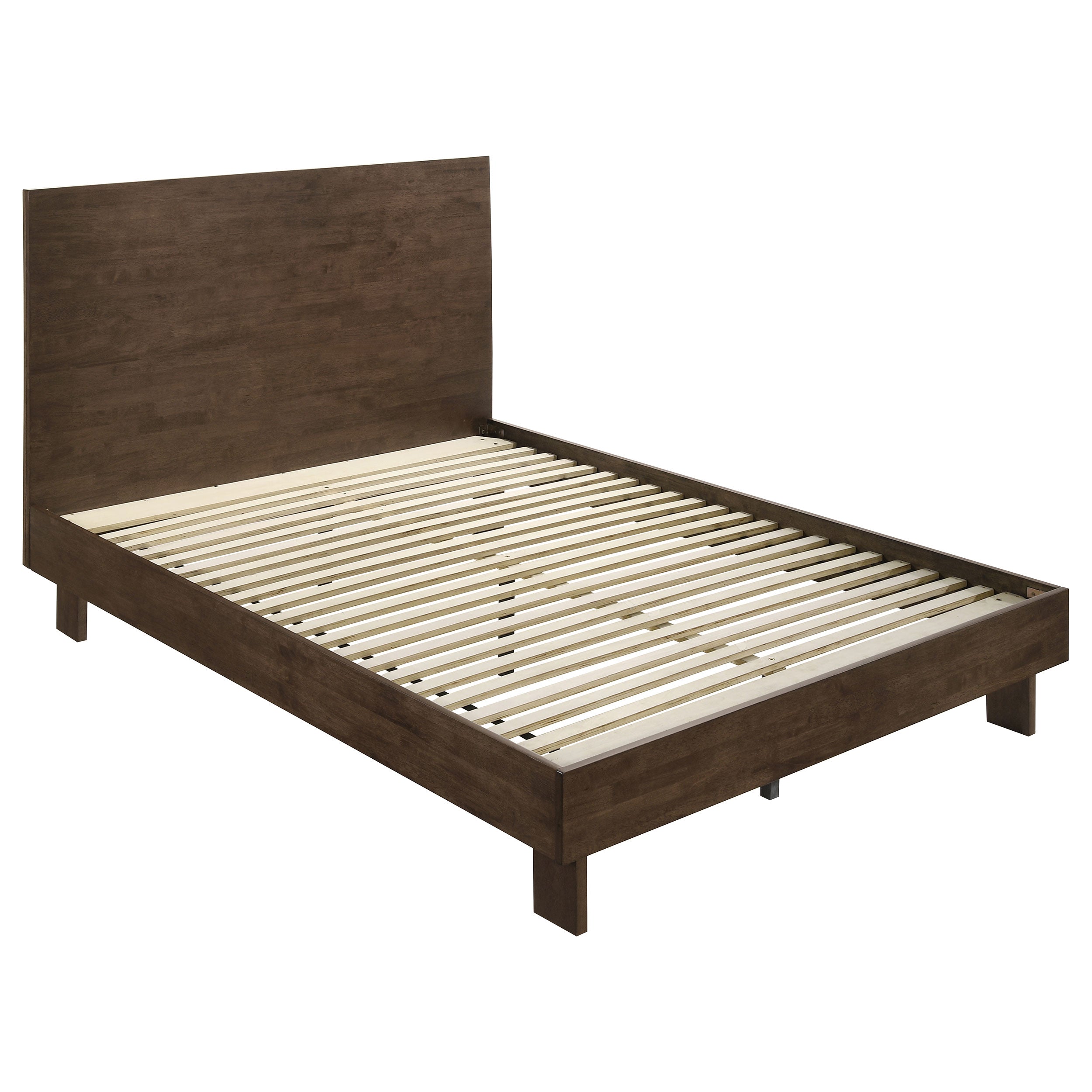 Glenwood 48-inch  Platform Panel Bed Warm Brown