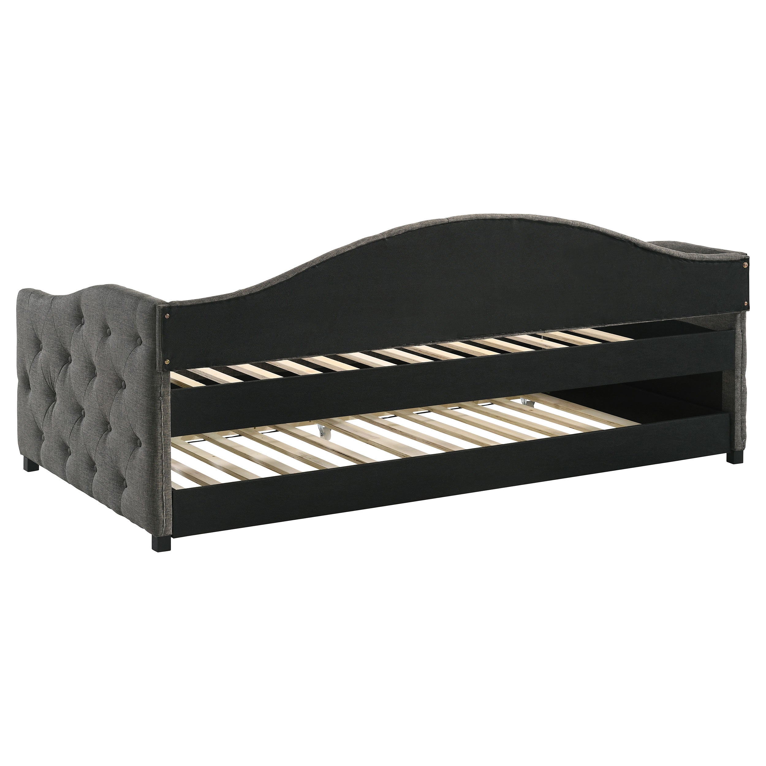 Sadie Upholstered  Daybed with Trundle Grey