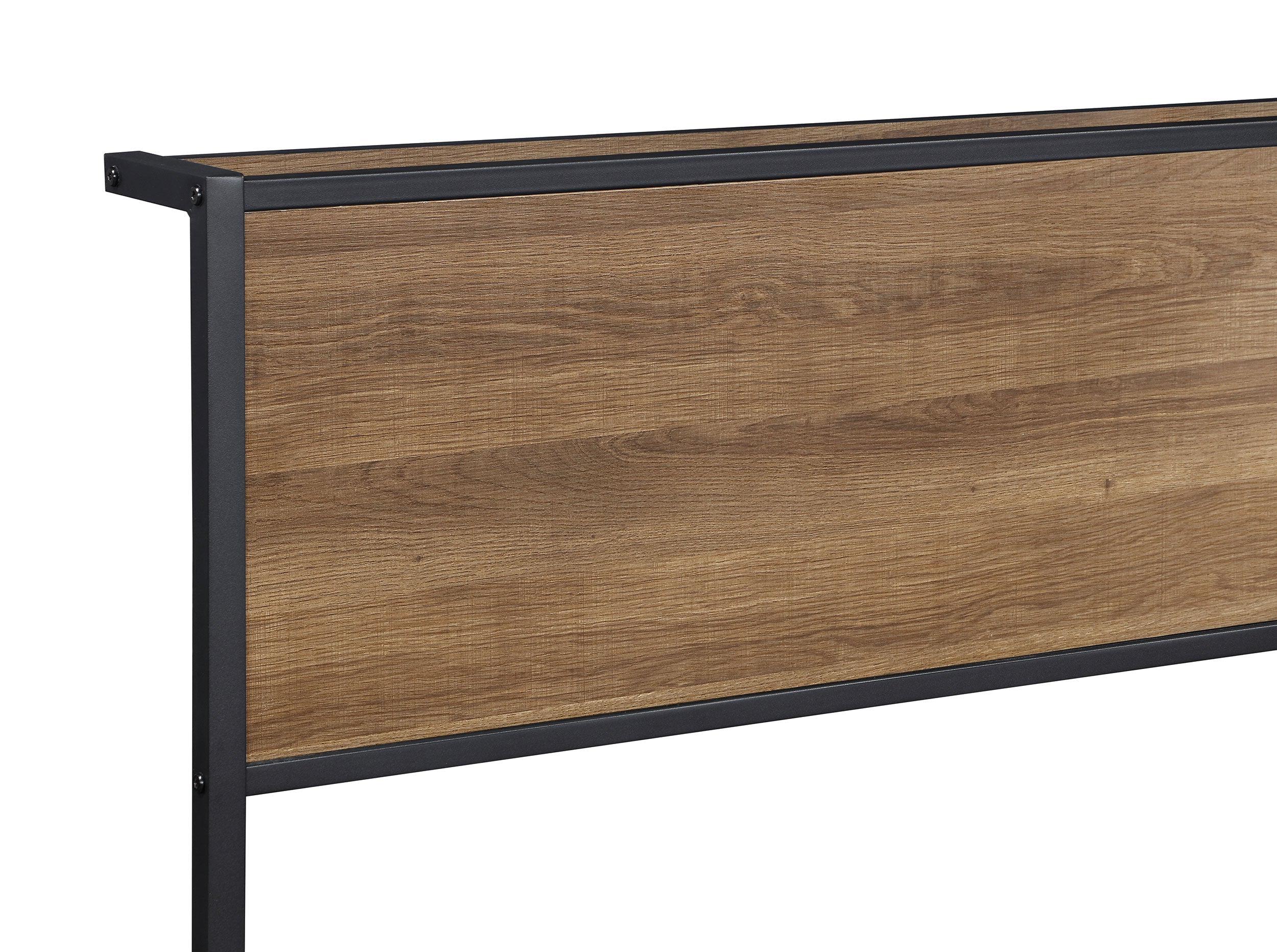 Ricky Metal  Panel Bed Light Oak