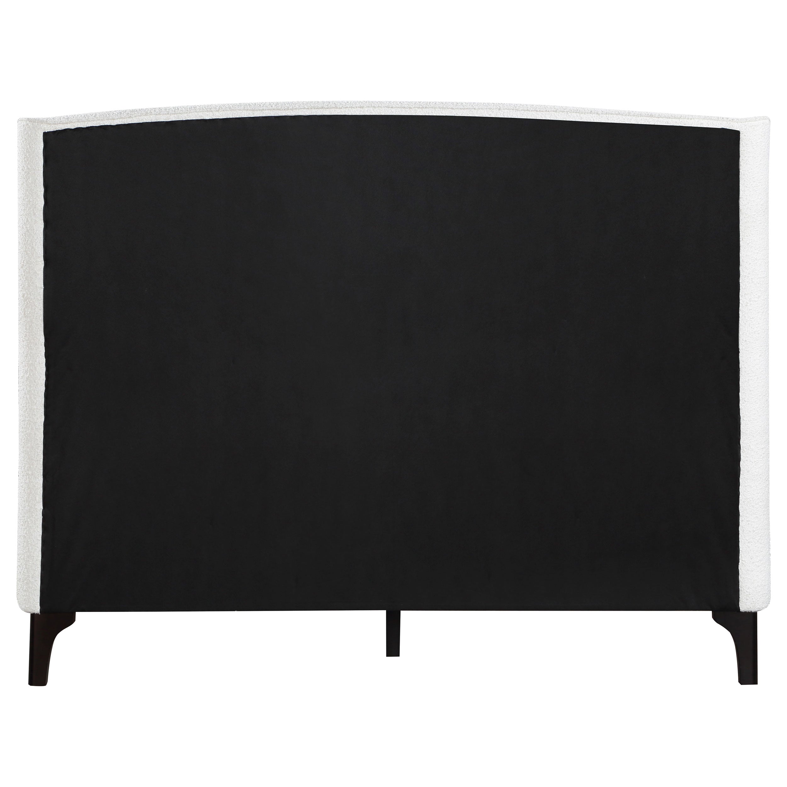 Mosby Upholstered  Wingback Bed Grey