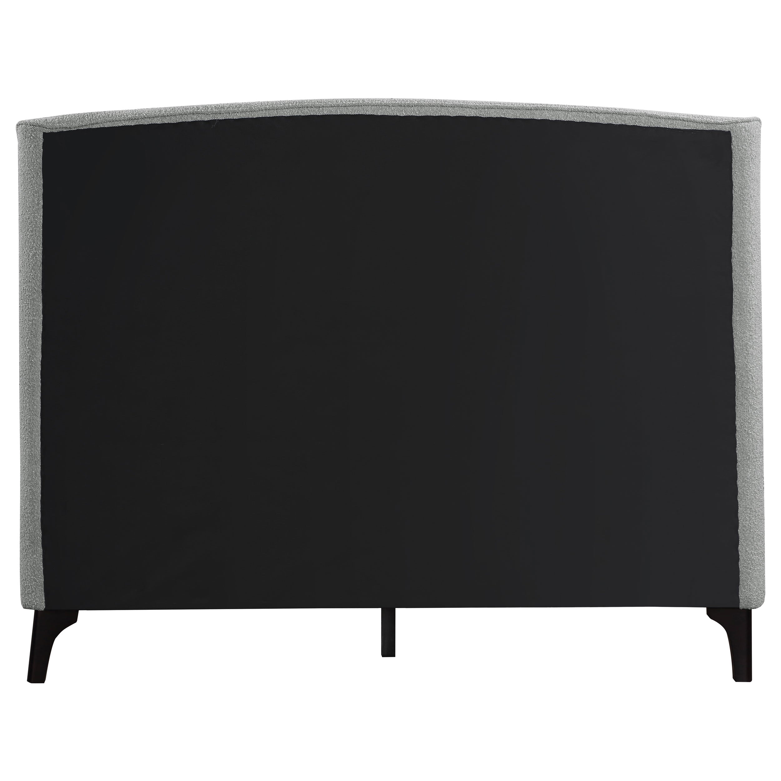 Mosby Upholstered  Wingback Bed Grey