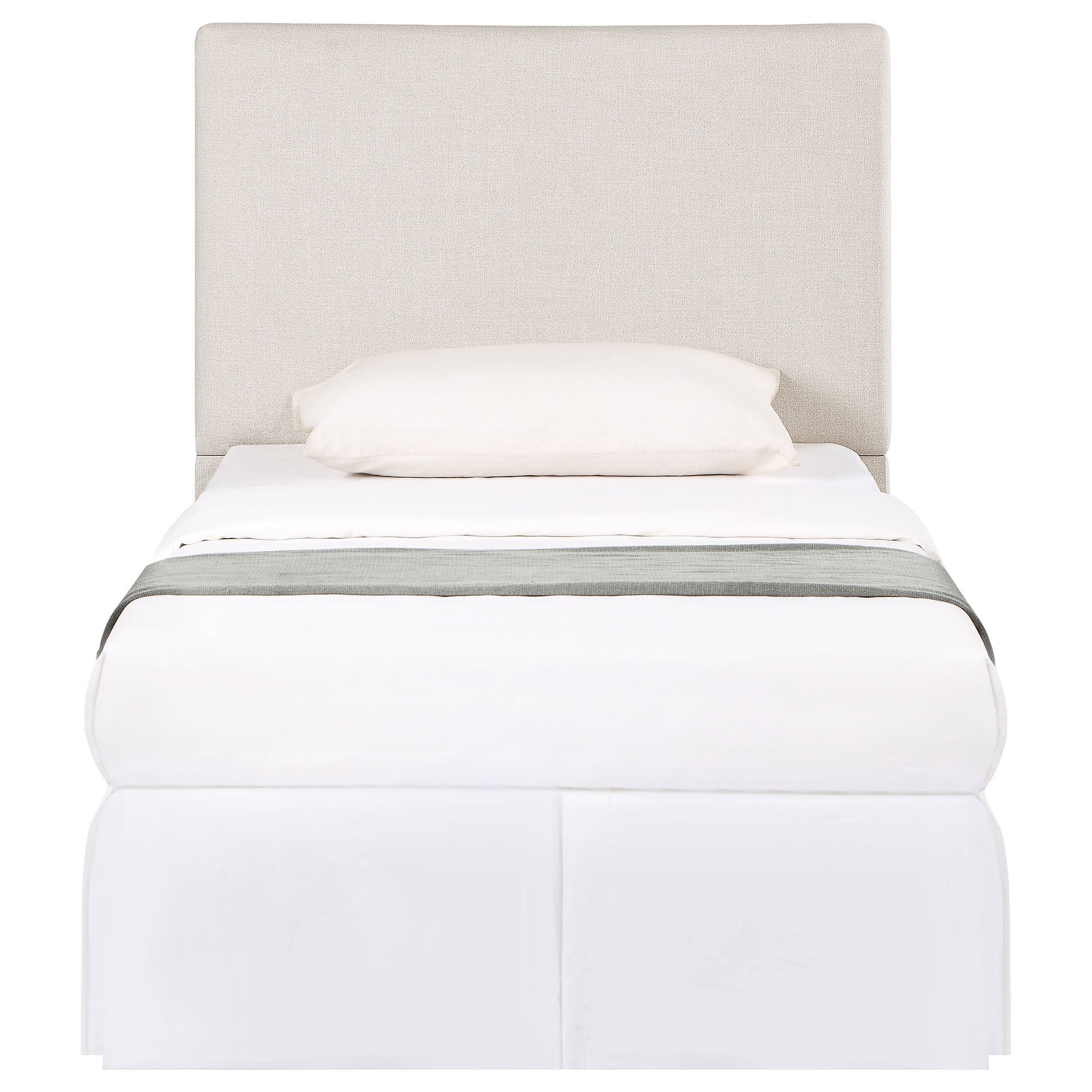 Pirro Upholstered King Panel Headboard Sand