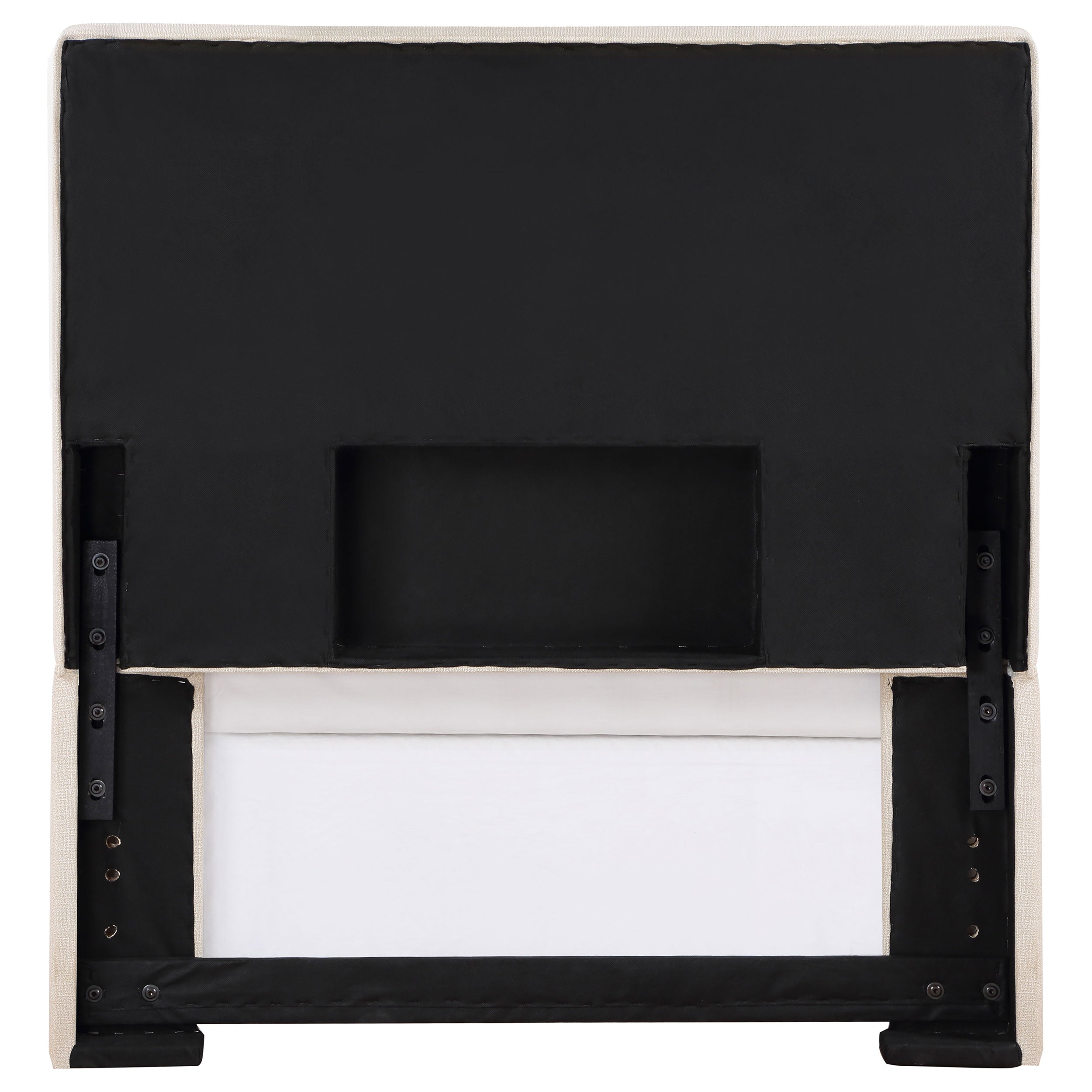 Pirro Upholstered King Panel Headboard Sand