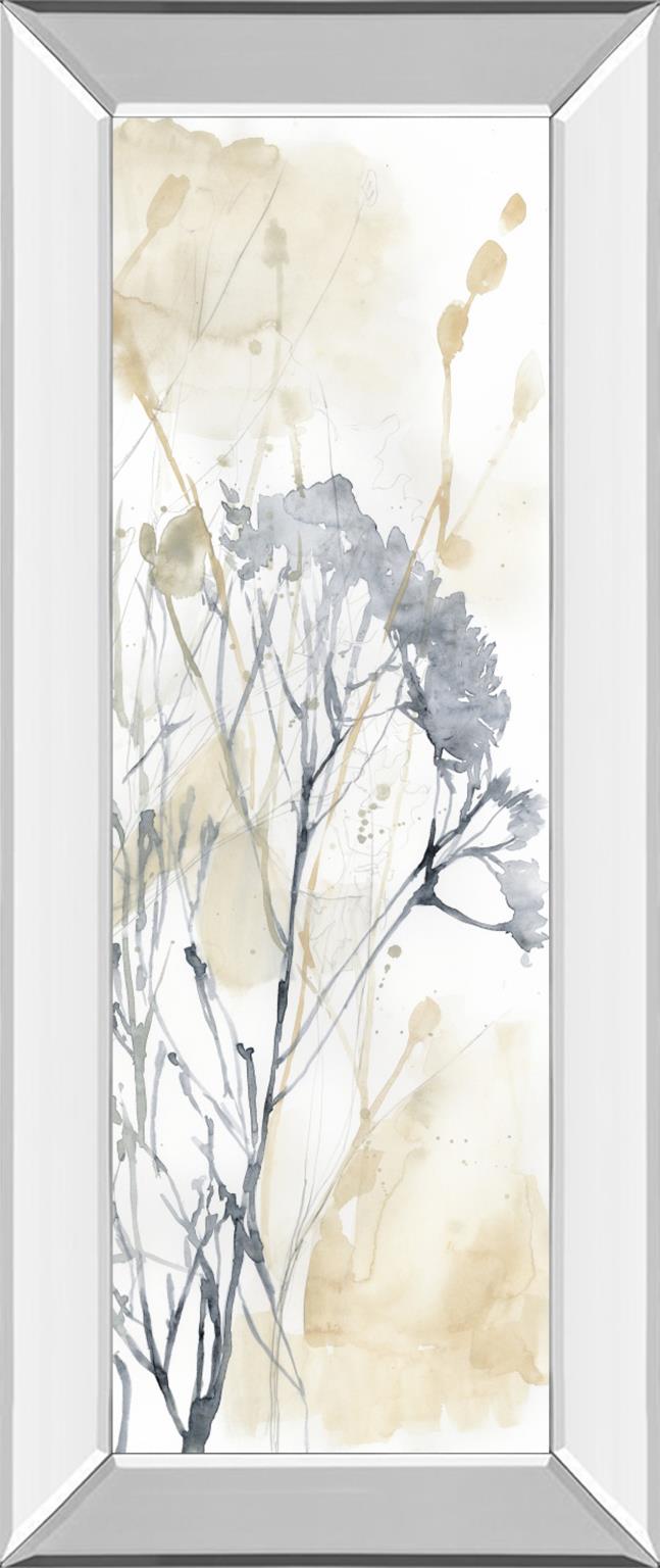Wildflower Line Contour Ii By Jennifer Goldberger 18X42 Mirror Frame Print