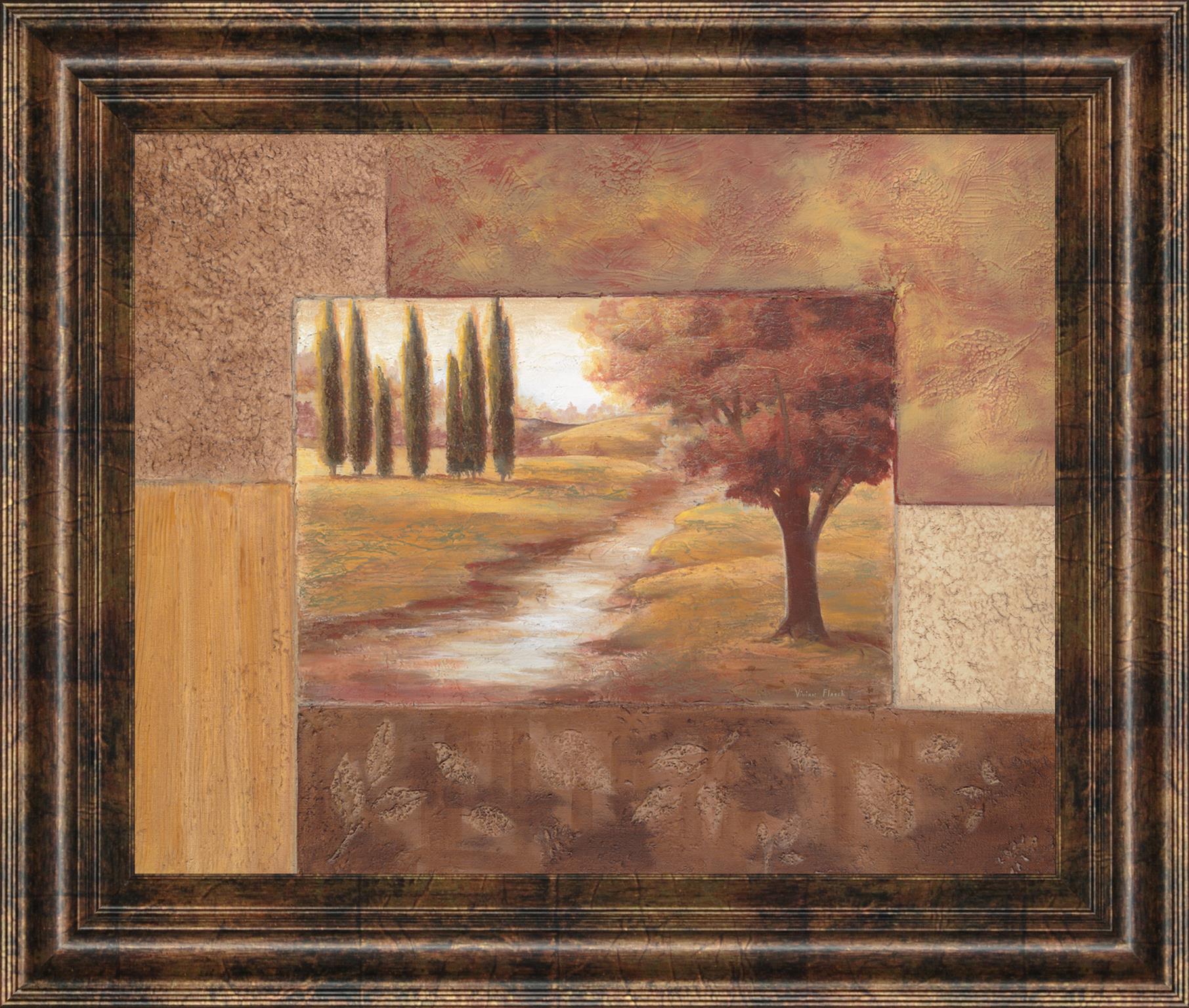 Peaceful Stream Ii By Vivian Flasch 22X26 Framed Print