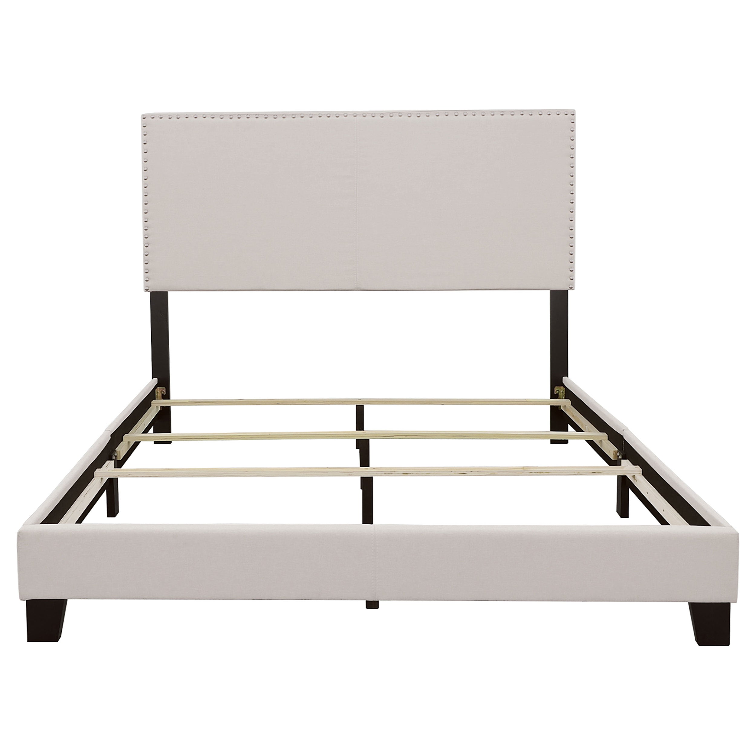 Boyd Upholstered California King Panel Bed Charcoal