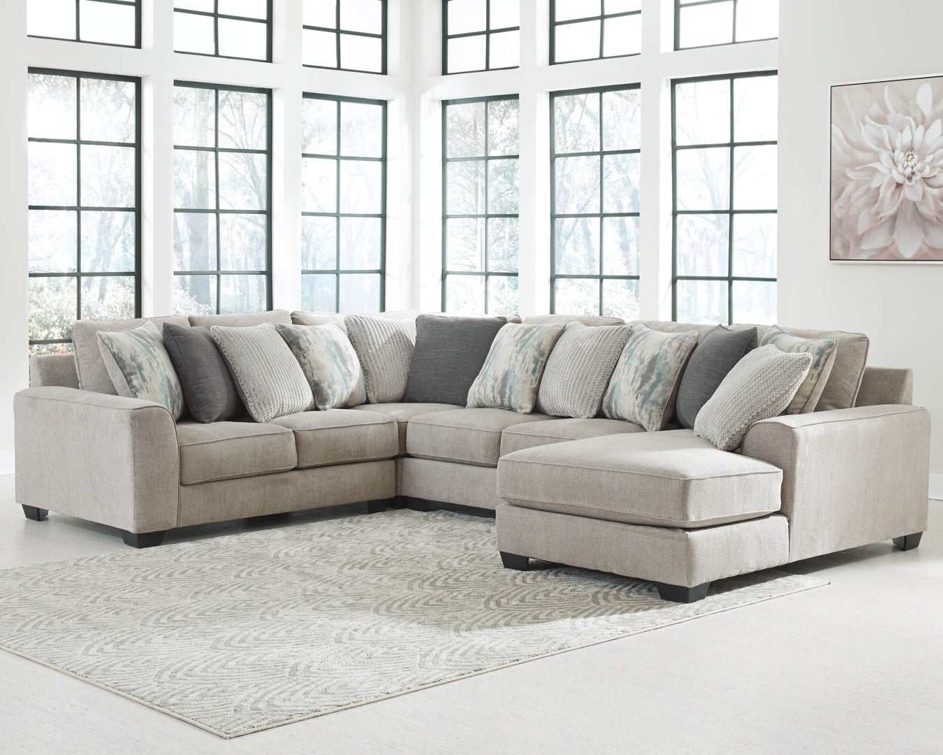 Ardsley 3-Piece Sectional with Ottoman