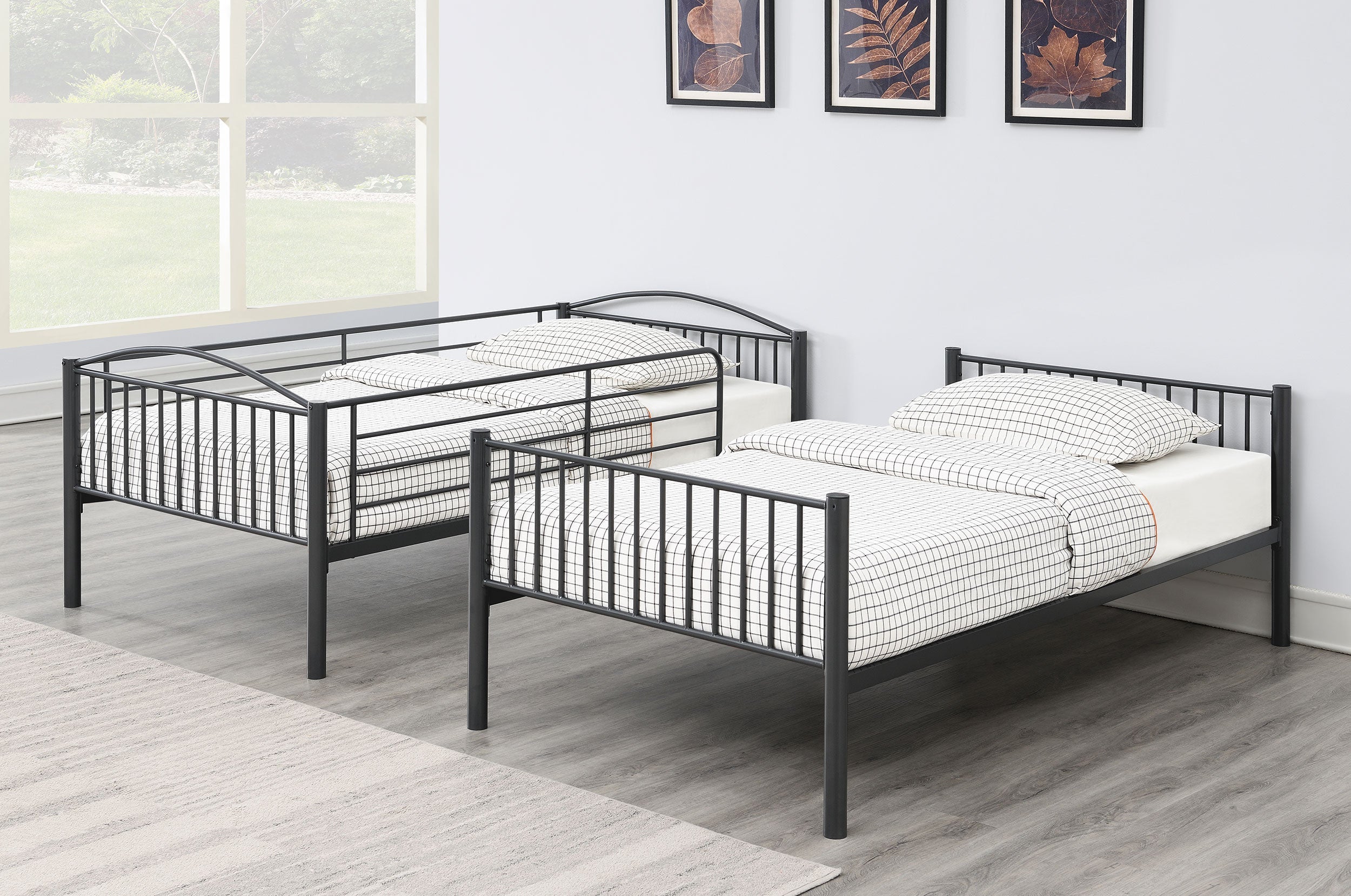 Anson  Over  Bunk Bed Gunmetal