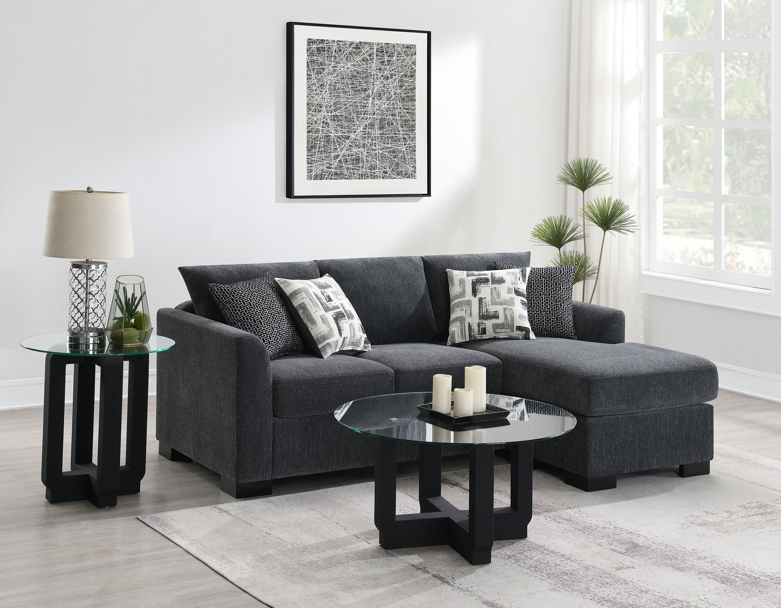 Storey Upholstered Sleeper Sectional Chaise Sofa Camel