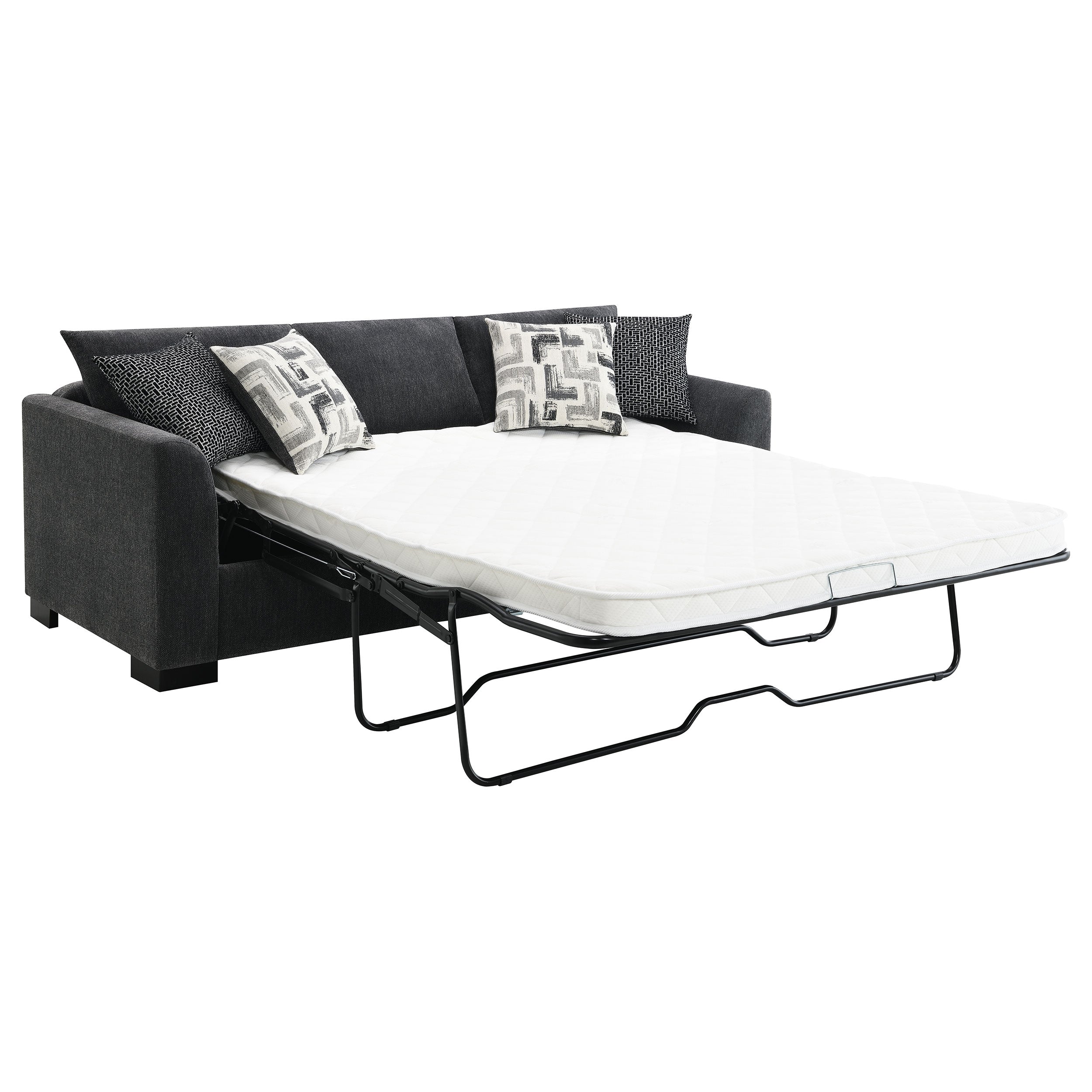 Storey Upholstered Sleeper Sectional Chaise Sofa Camel
