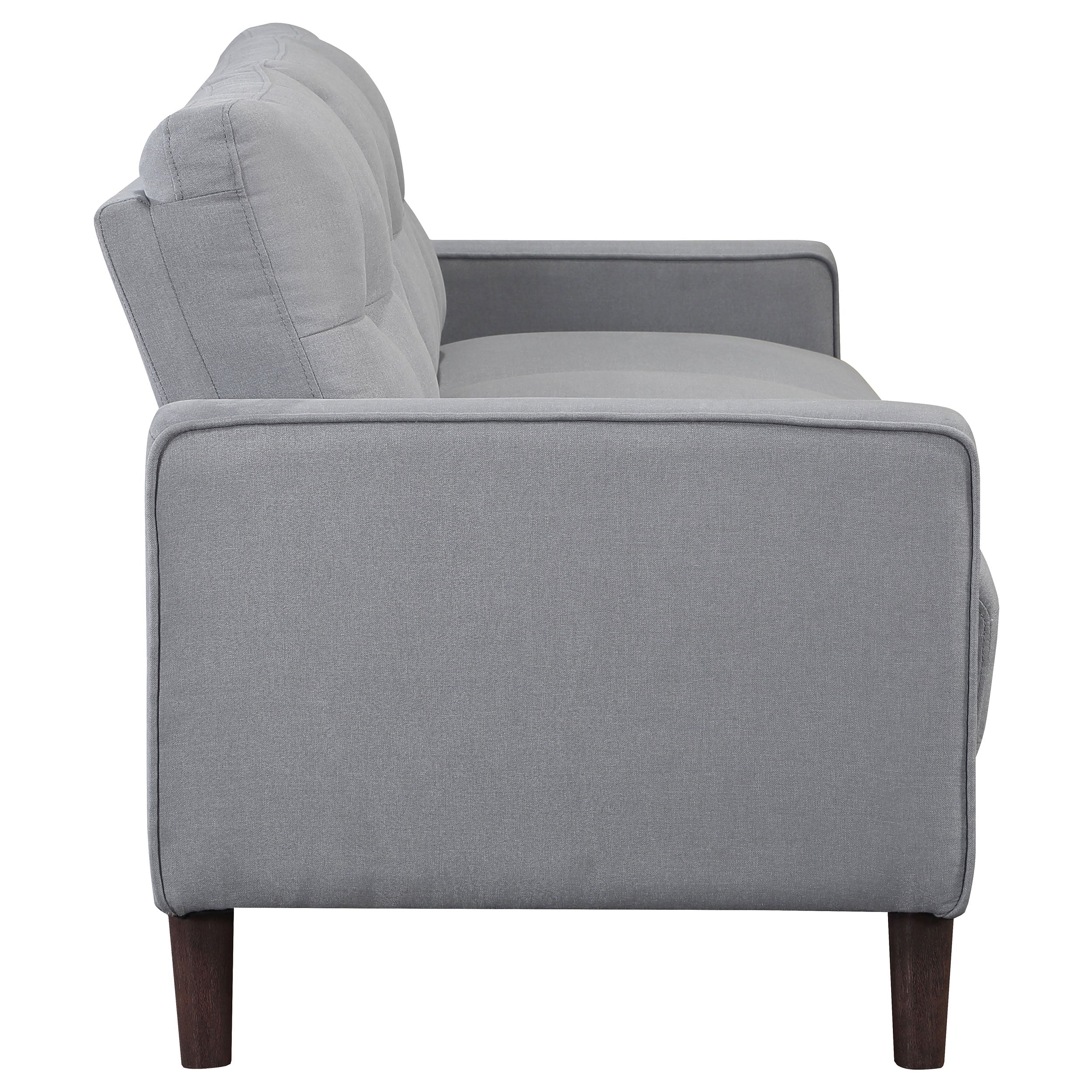 Bowen  Upholstered Track Arm Tufted Sofa Set Beige