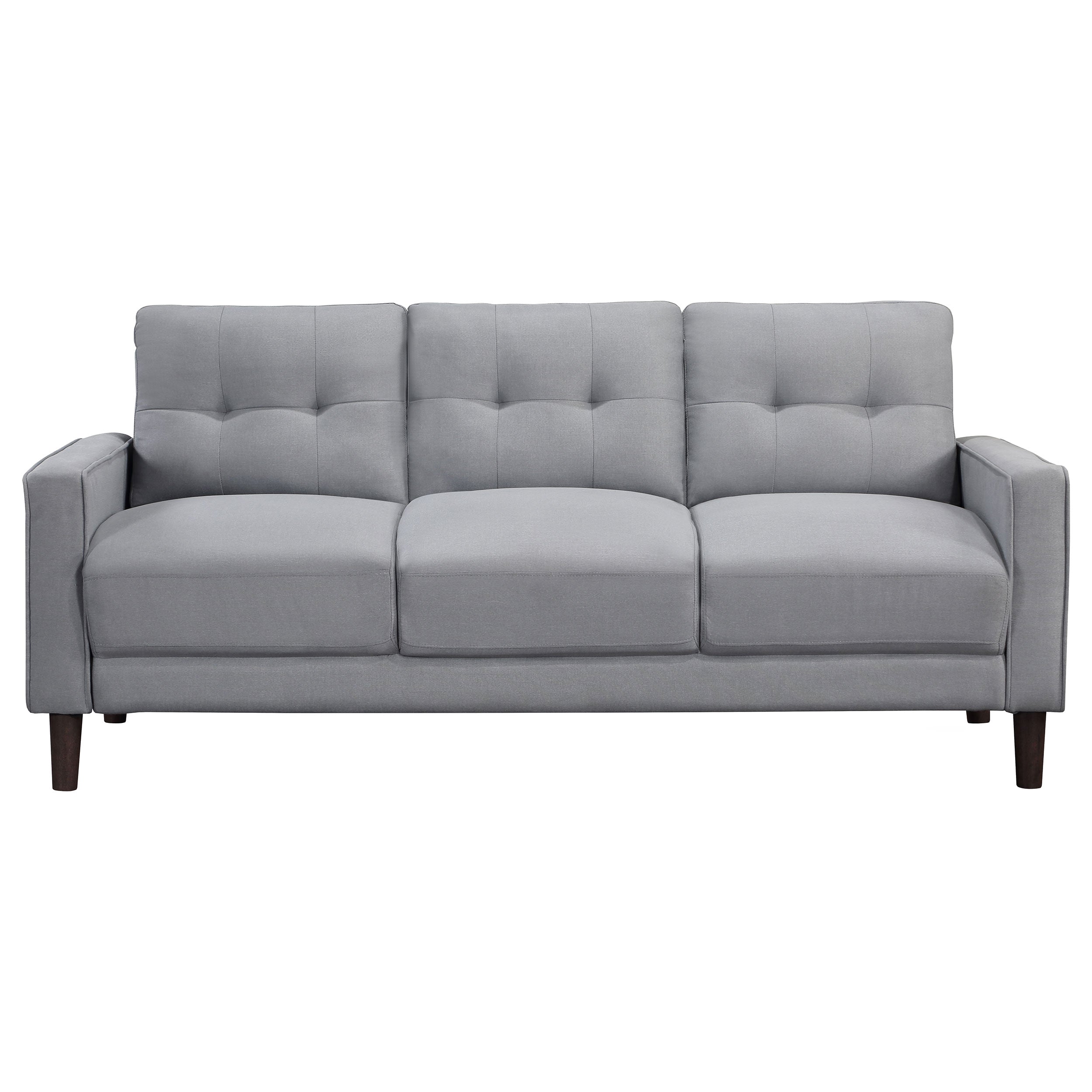 Bowen  Upholstered Track Arm Tufted Sofa Set Beige