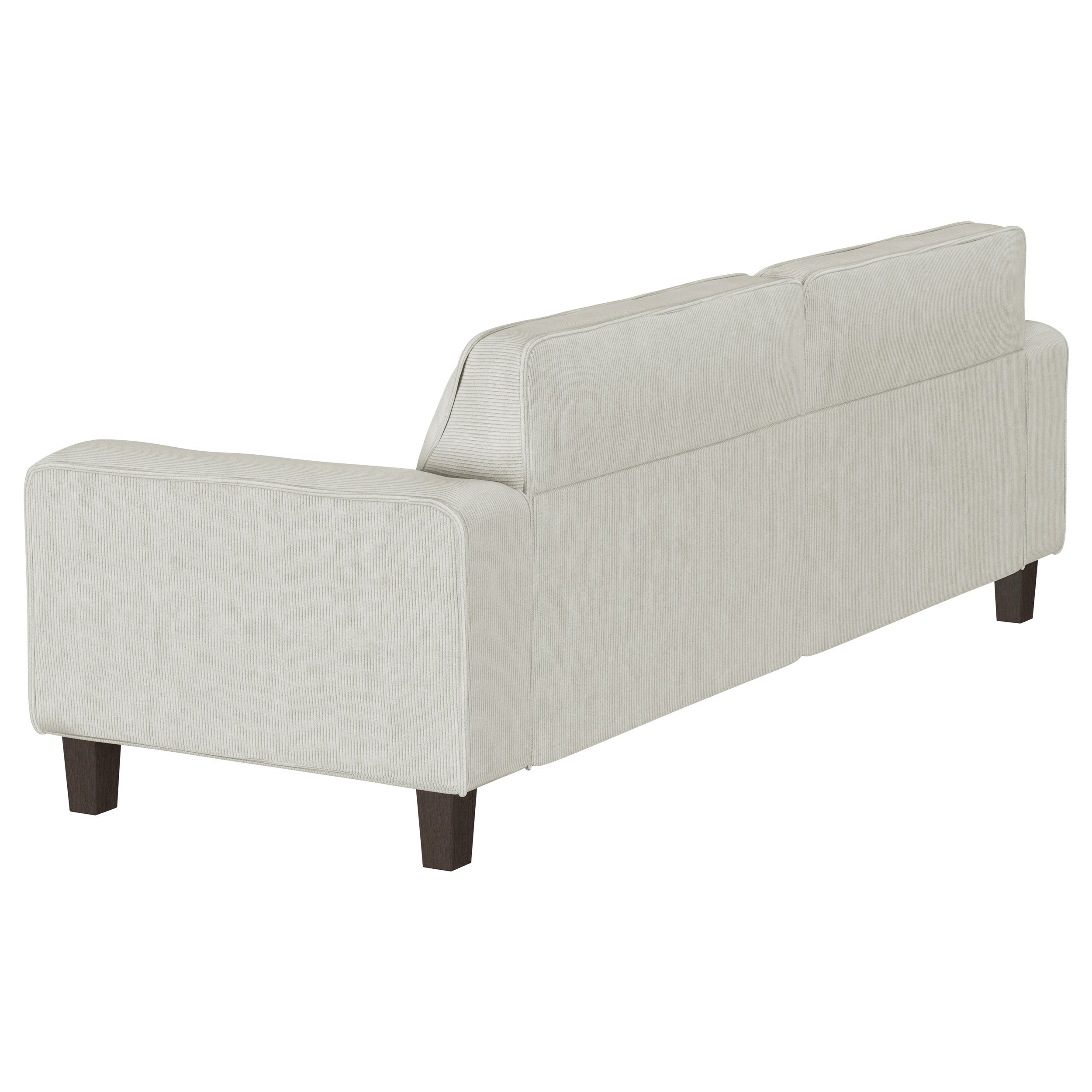 Deerhurst  Upholstered Track Arm Sofa Set Charcoal