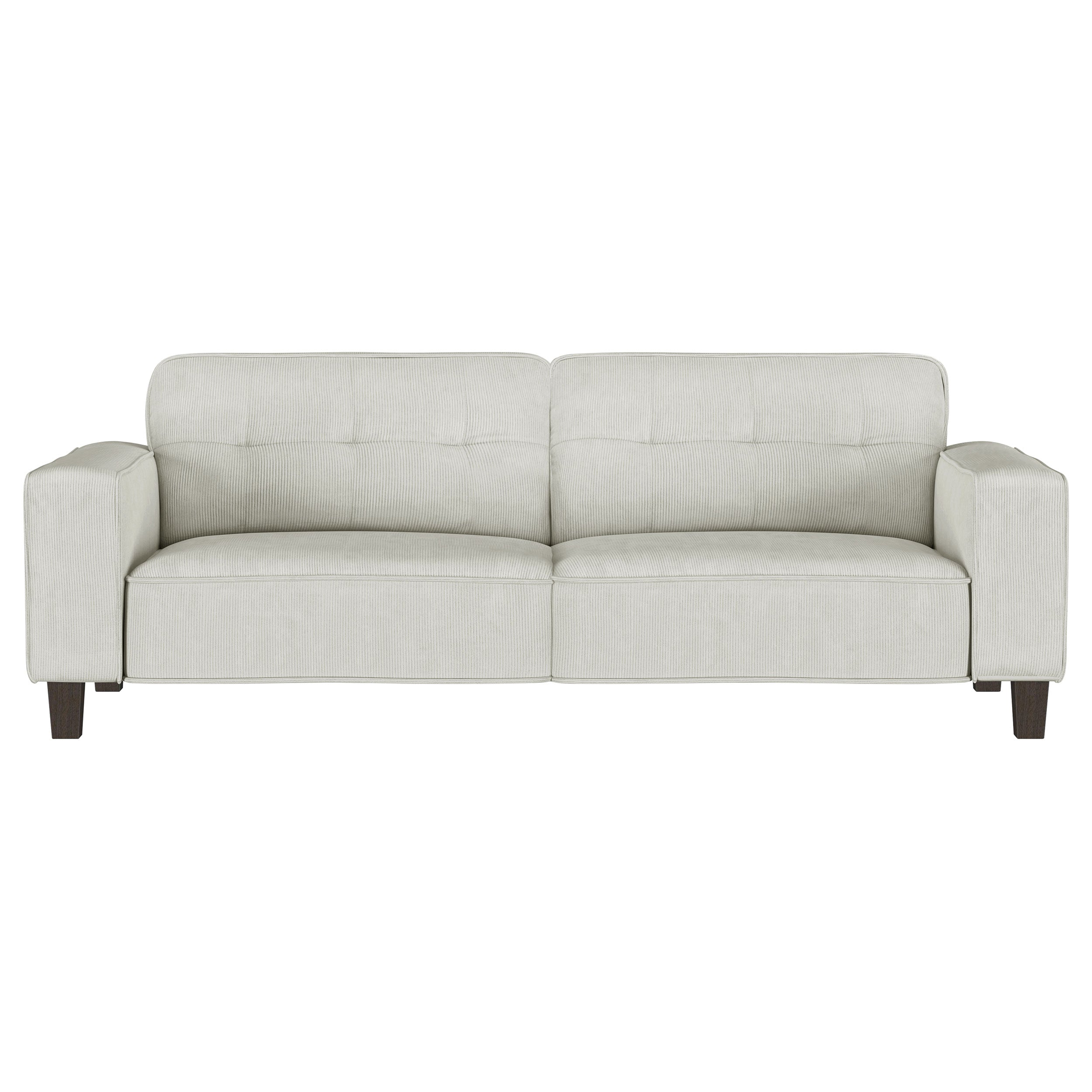 Deerhurst Upholstered Track Arm Tufted Sofa Charcoal