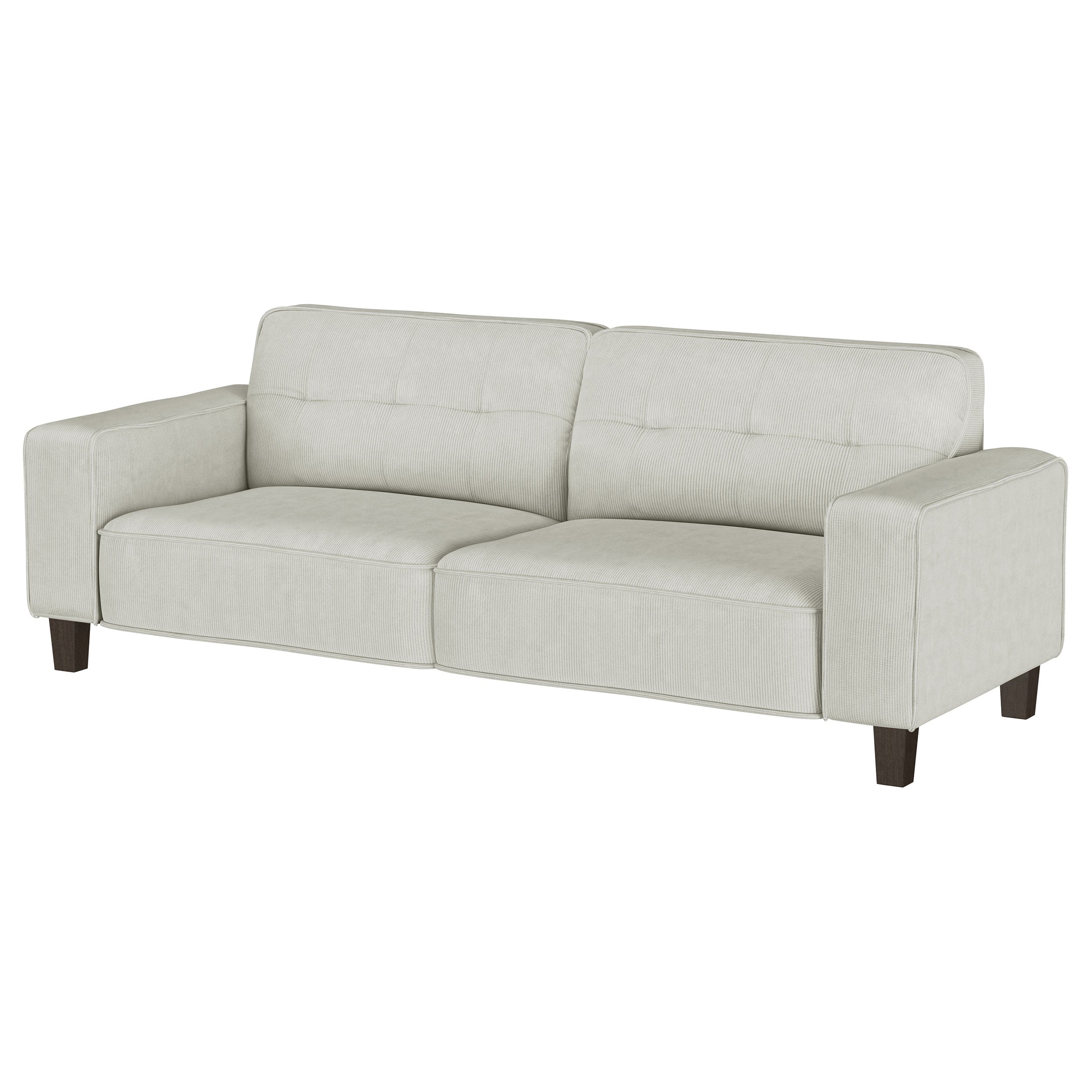 Deerhurst Upholstered Track Arm Tufted Sofa Charcoal
