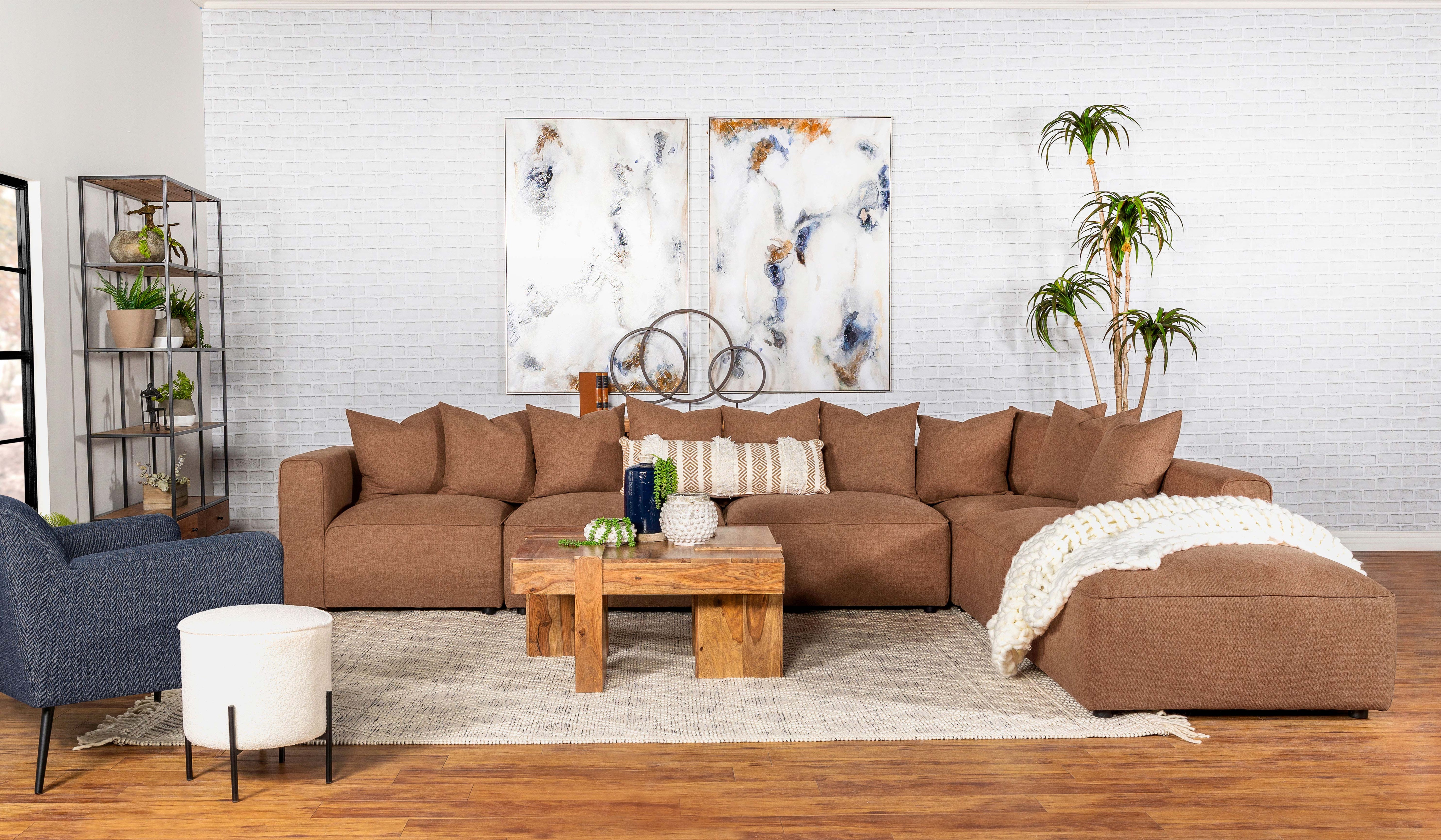 Jennifer  Upholstered Modular Sectional Grey