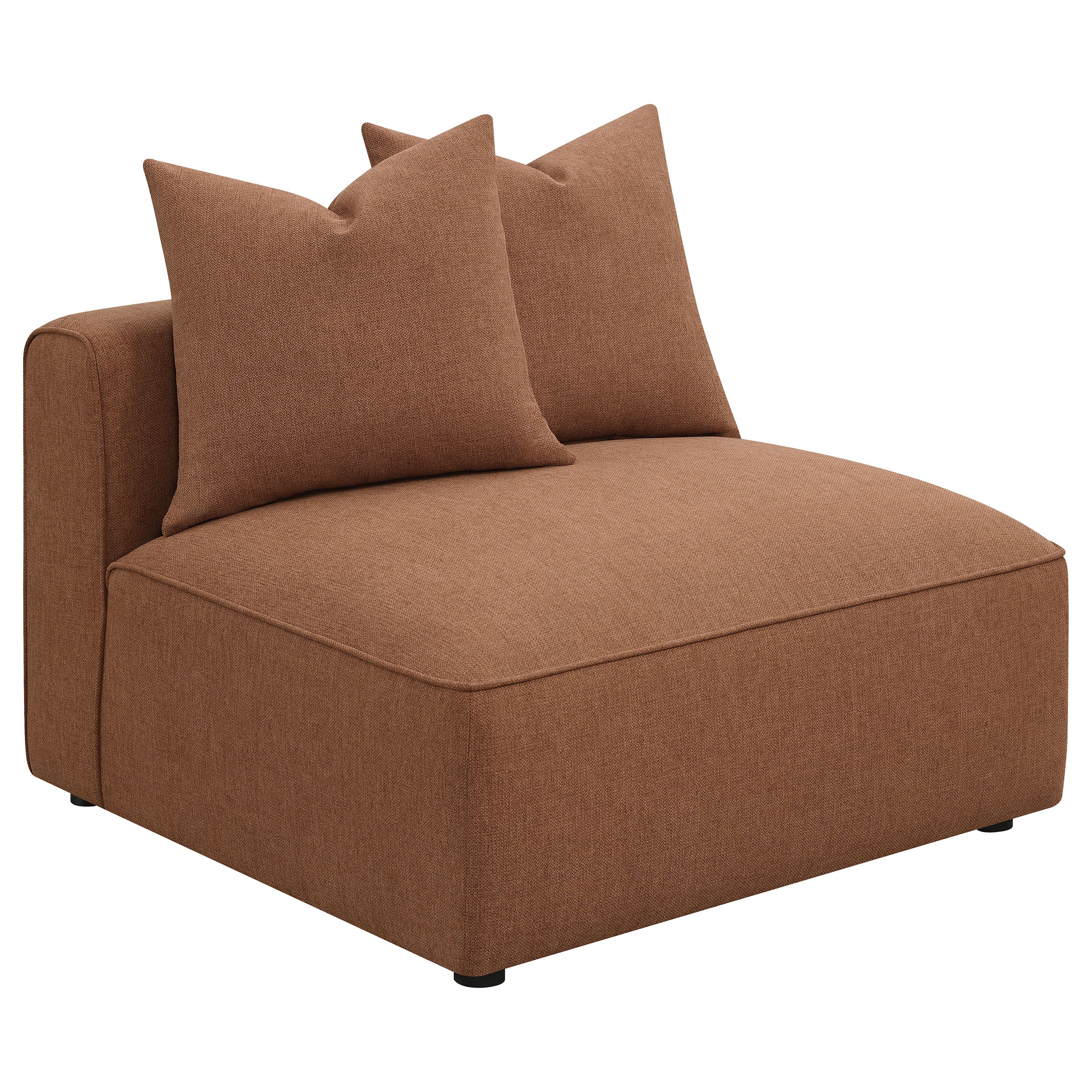 Jennifer Upholstered Armless Chair Grey