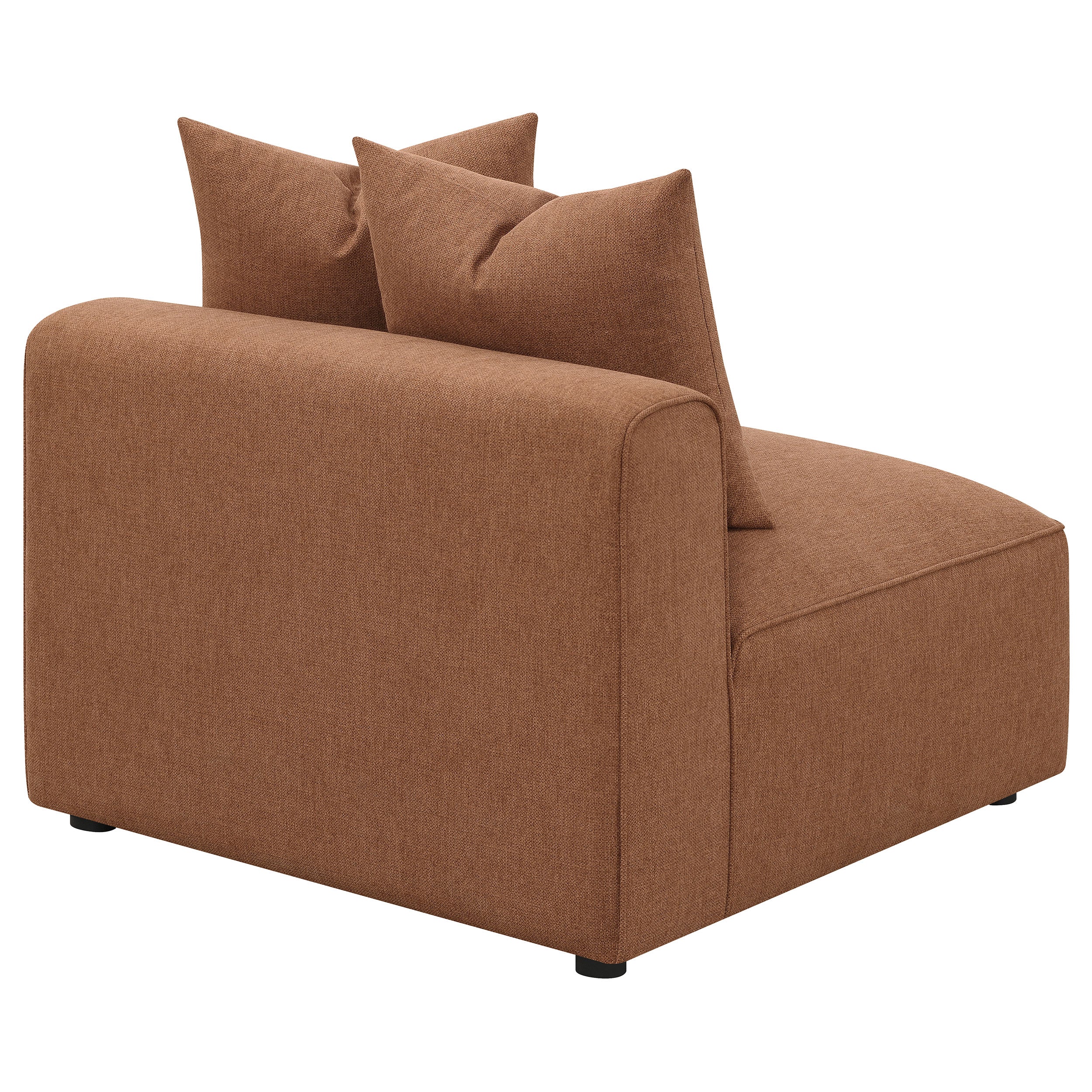 Jennifer Upholstered Armless Chair Grey