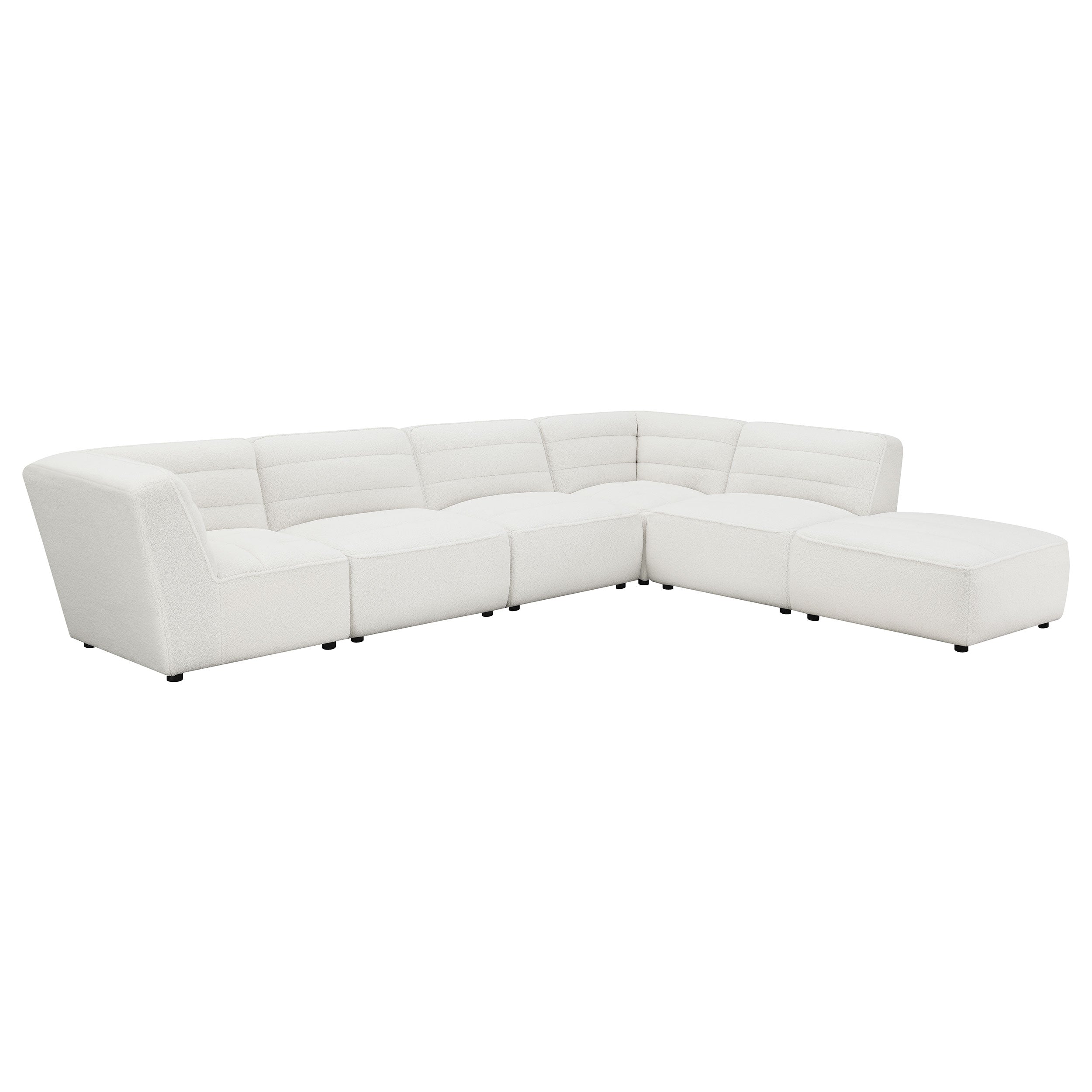 Sunny  Upholstered Modular Sectional Sofa Charcoal