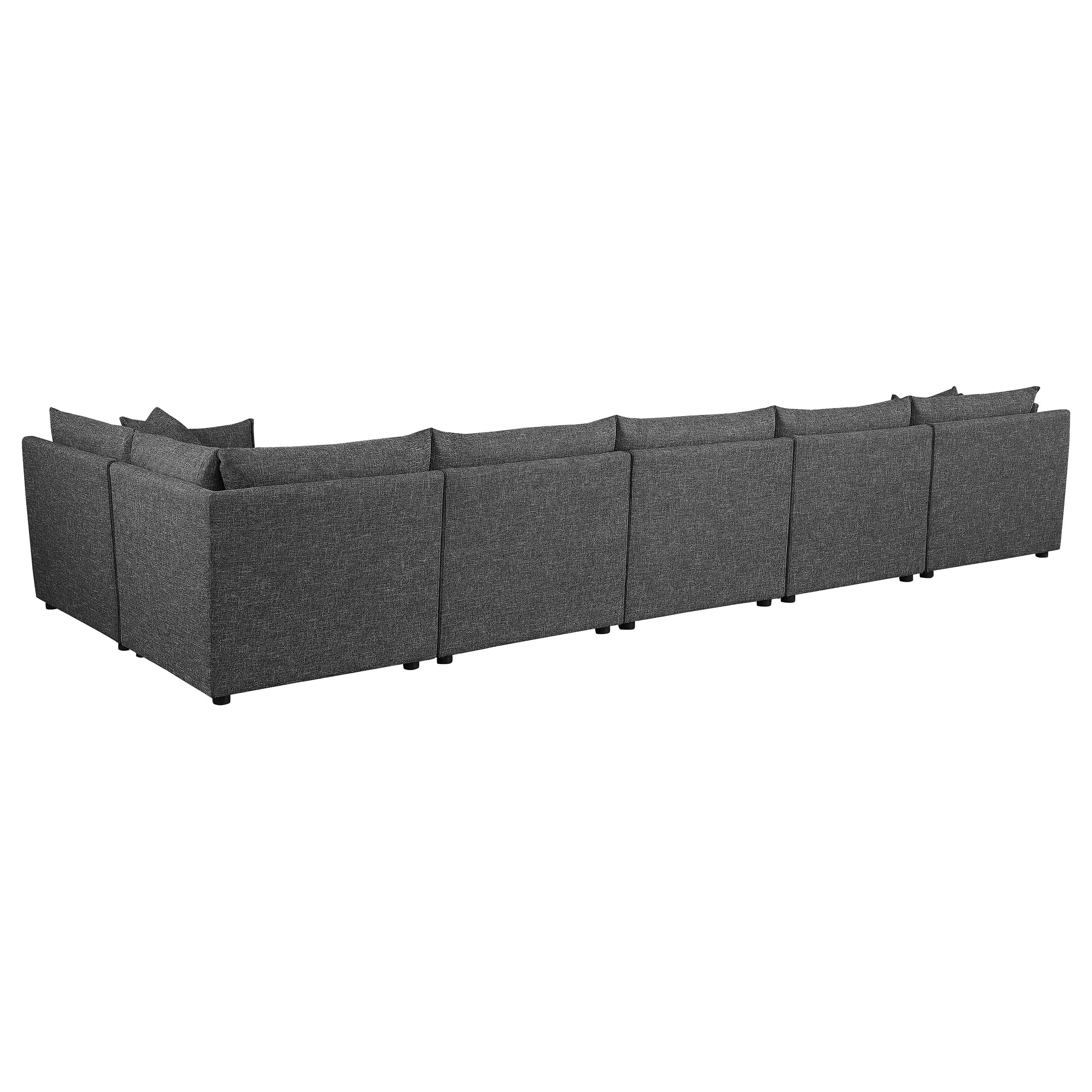 Sasha  Upholstered Modular Sectional Barely Black