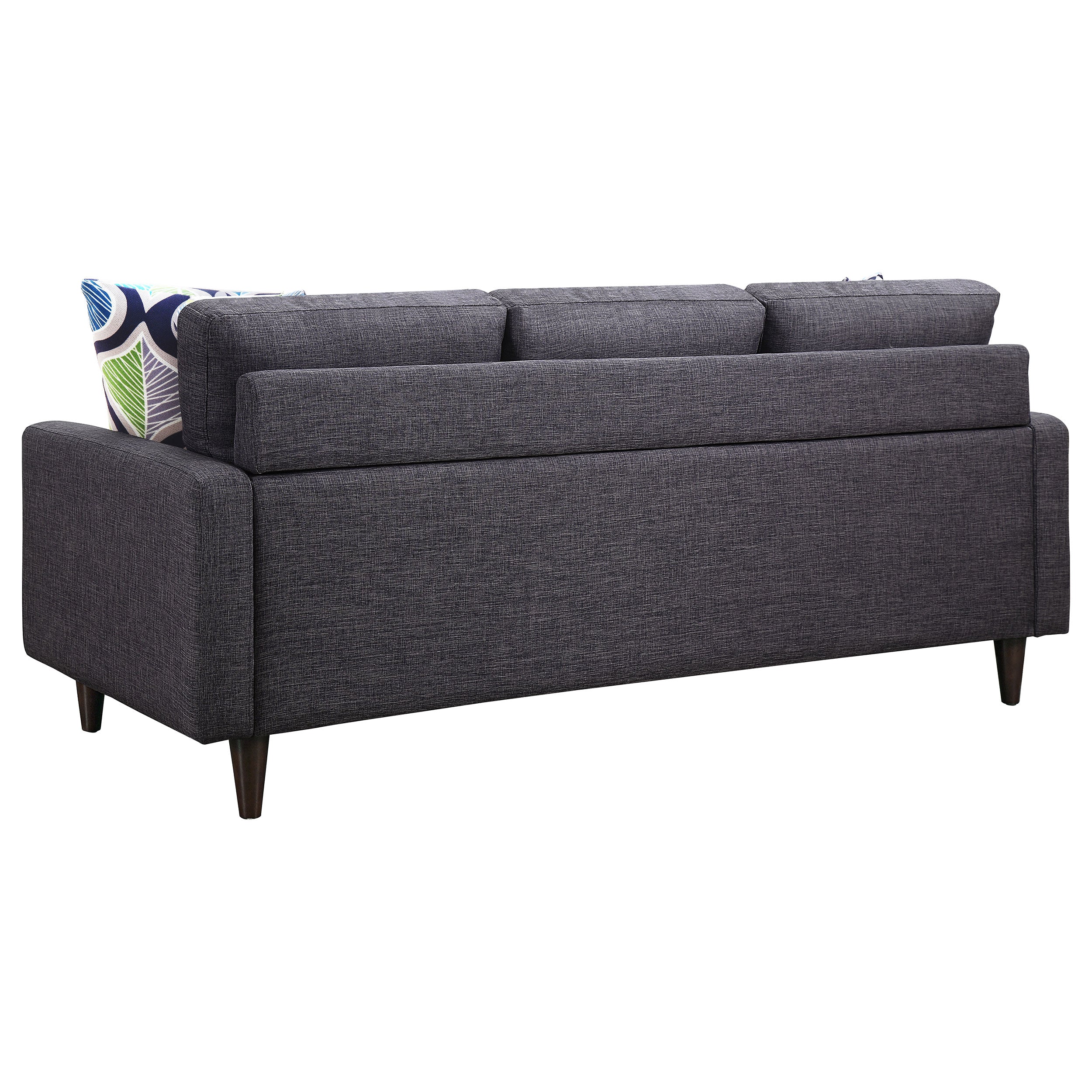 Watsonville  Upholstered Track Arm Sofa Set Grey