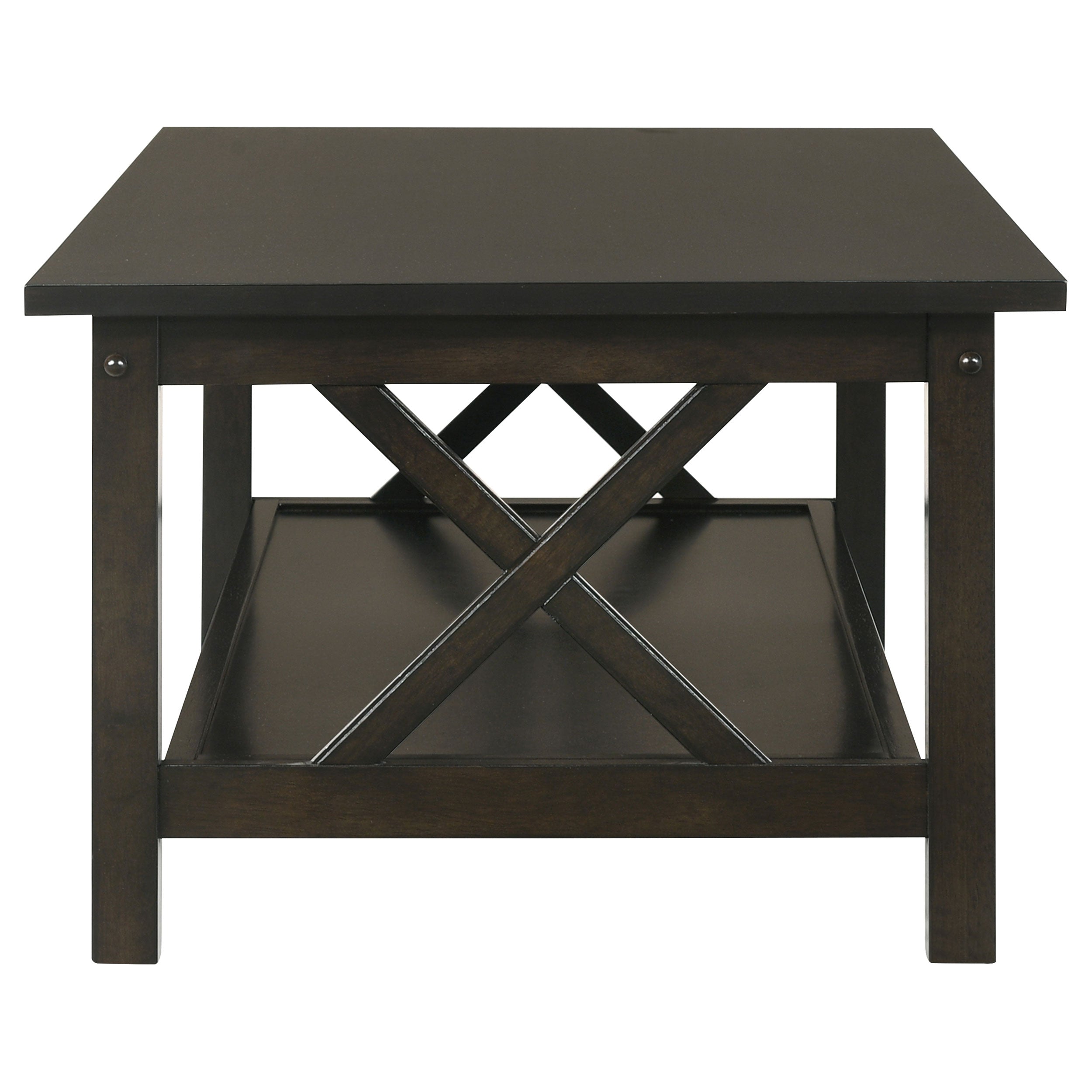 Rachelle  Rectangular Coffee Table Set Deep Merlot