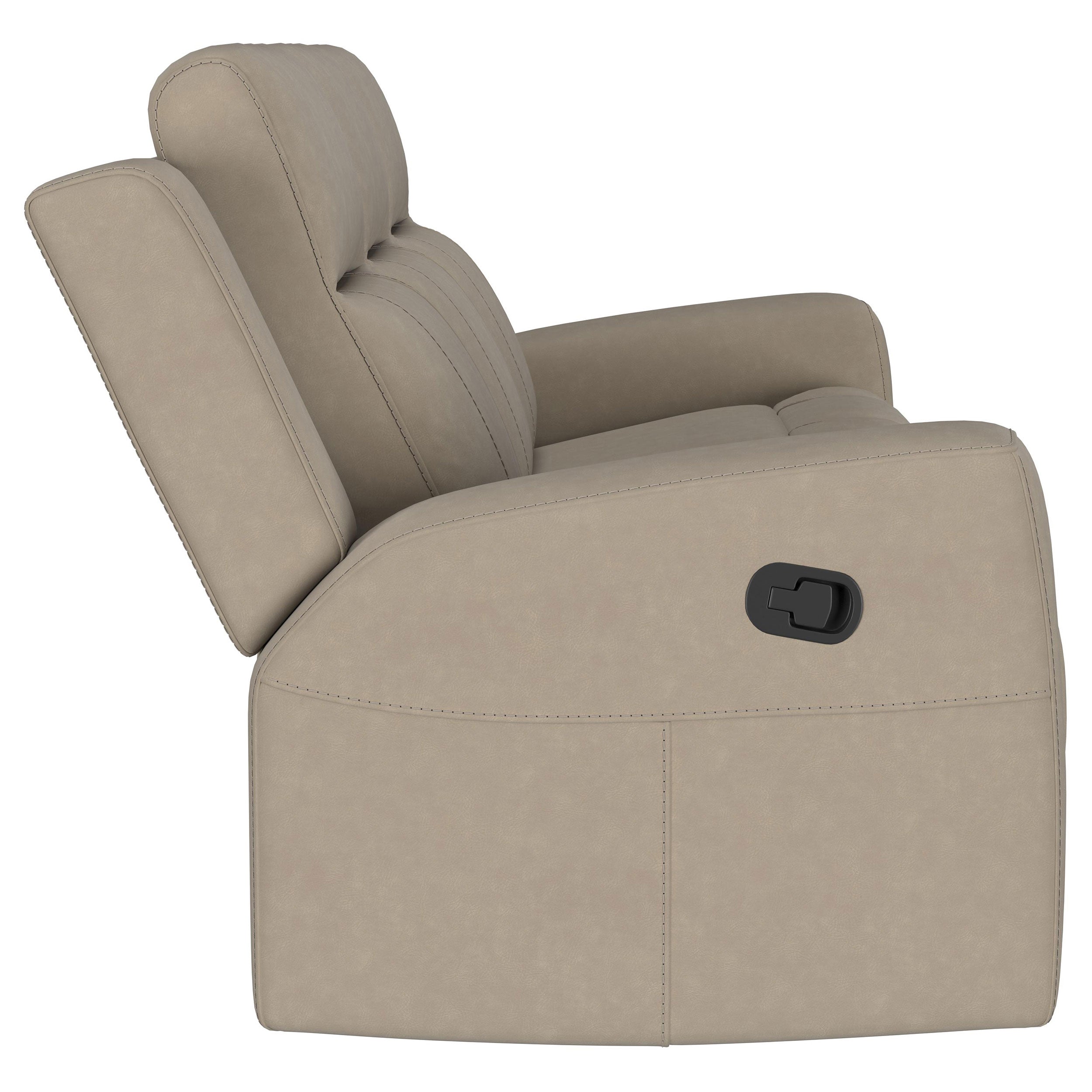 Brentwood  Upholstered Reclining Sofa Set Charcoal