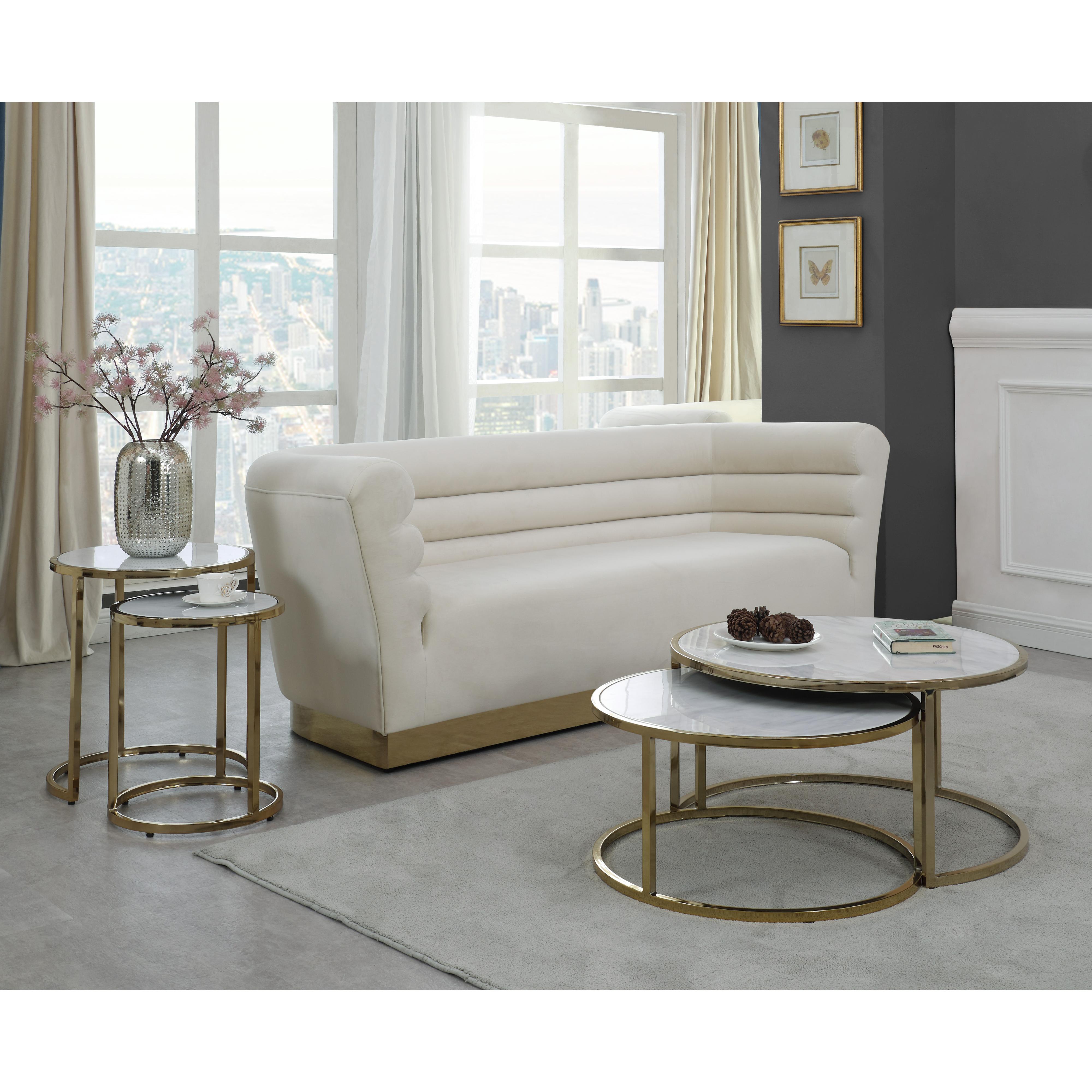 Meridian Massimo Gold End Table