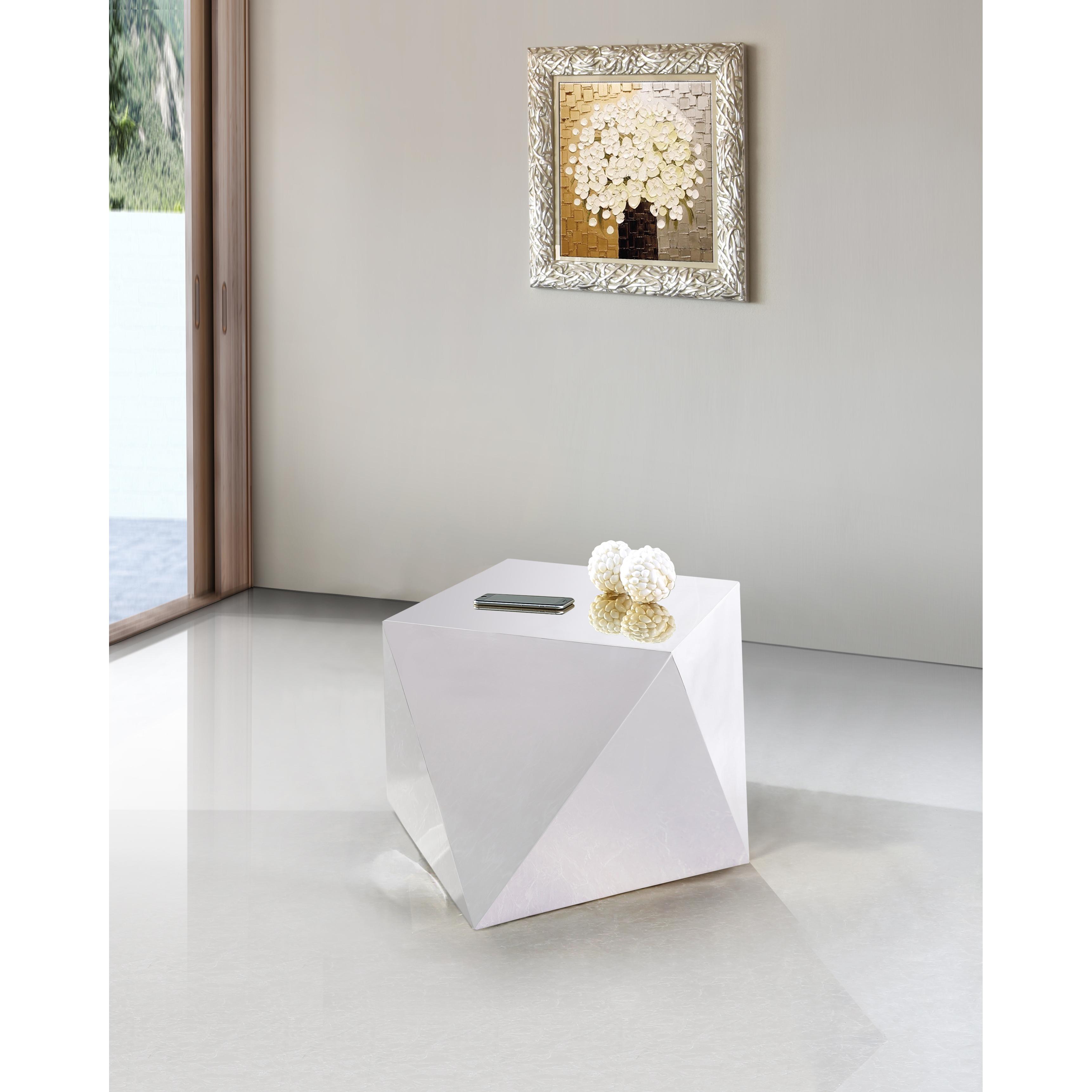 Meridian Gemma Silver End Table