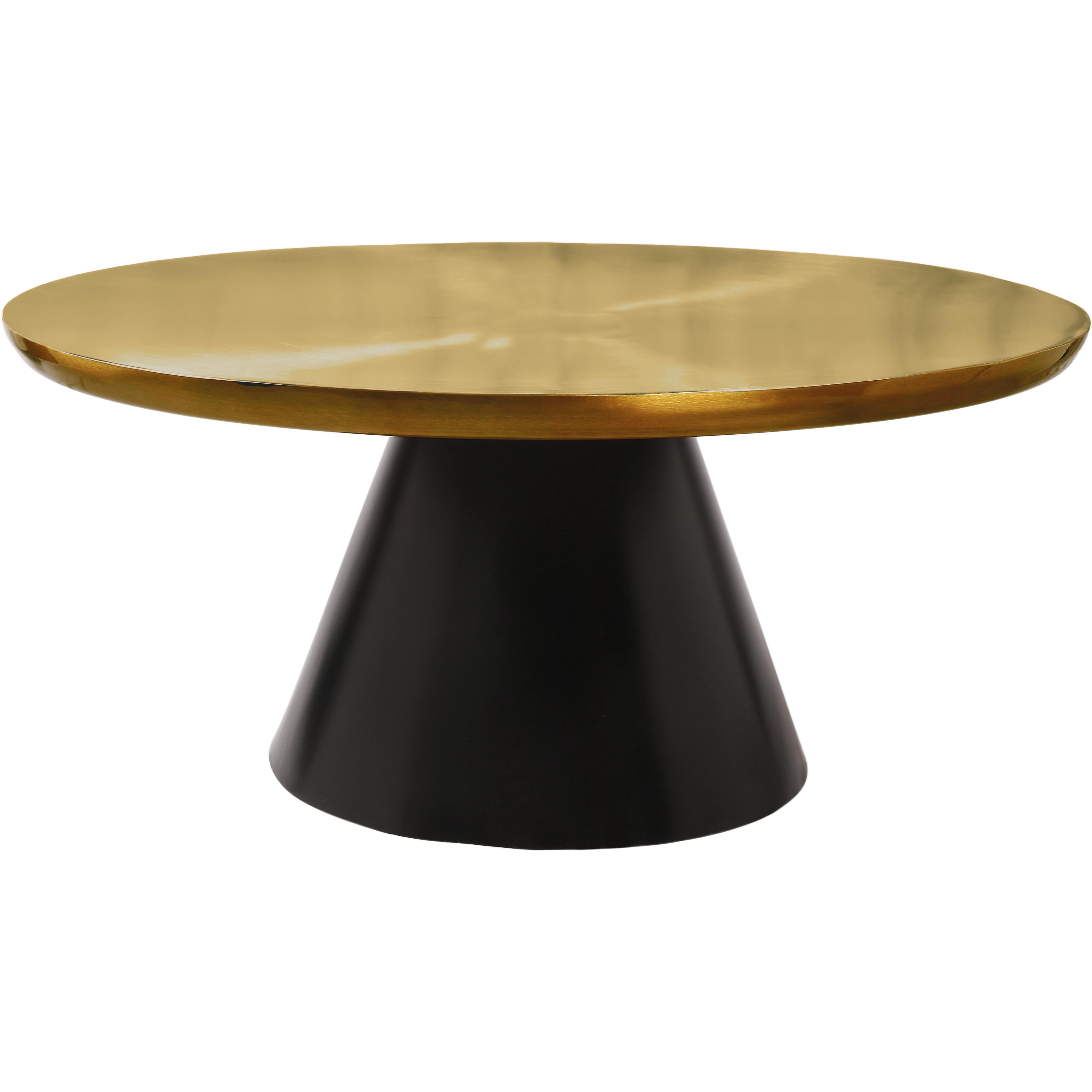 Meridian Martini Brushed Gold/Matte Black Coffee Table