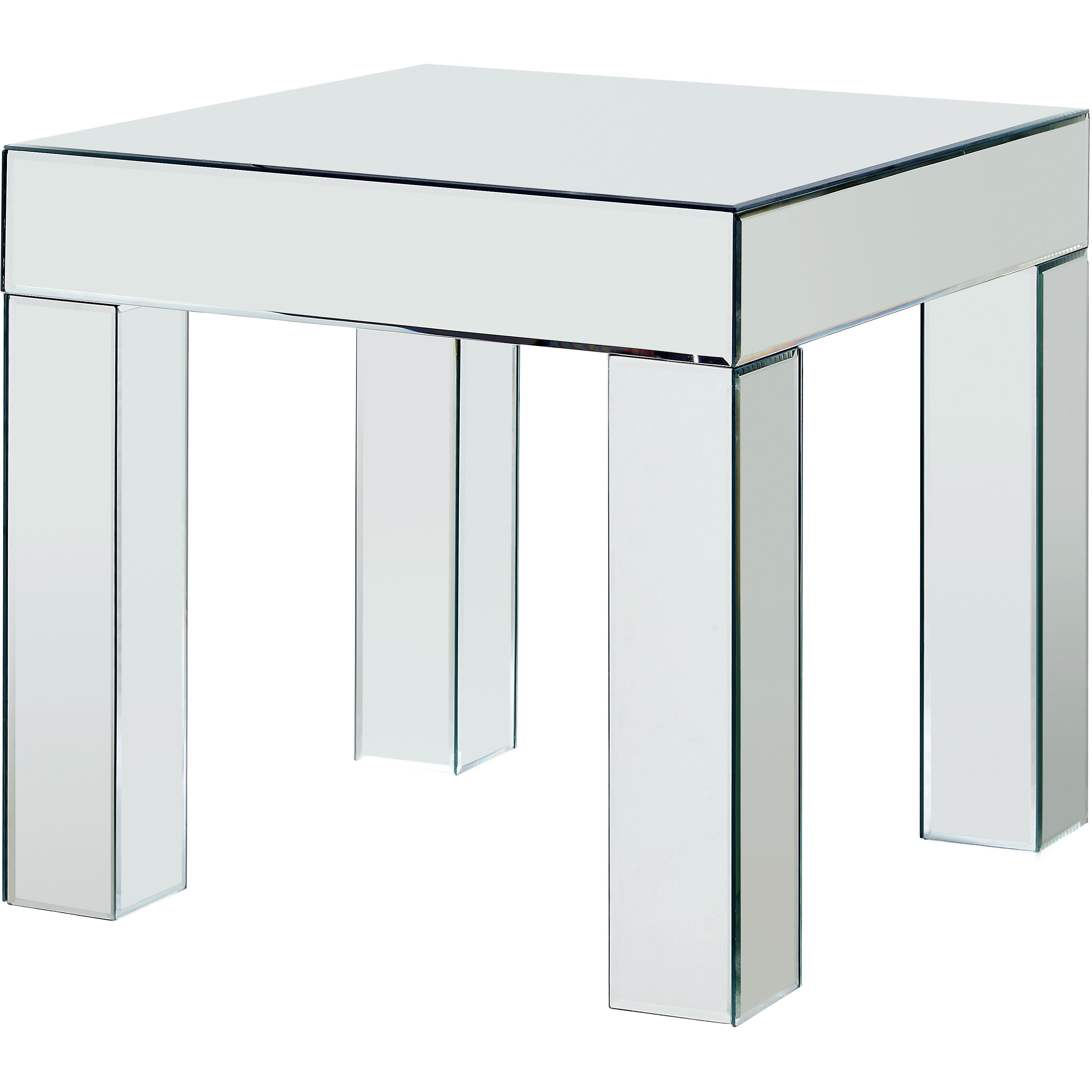 Meridian Lainy Mirrored End Table