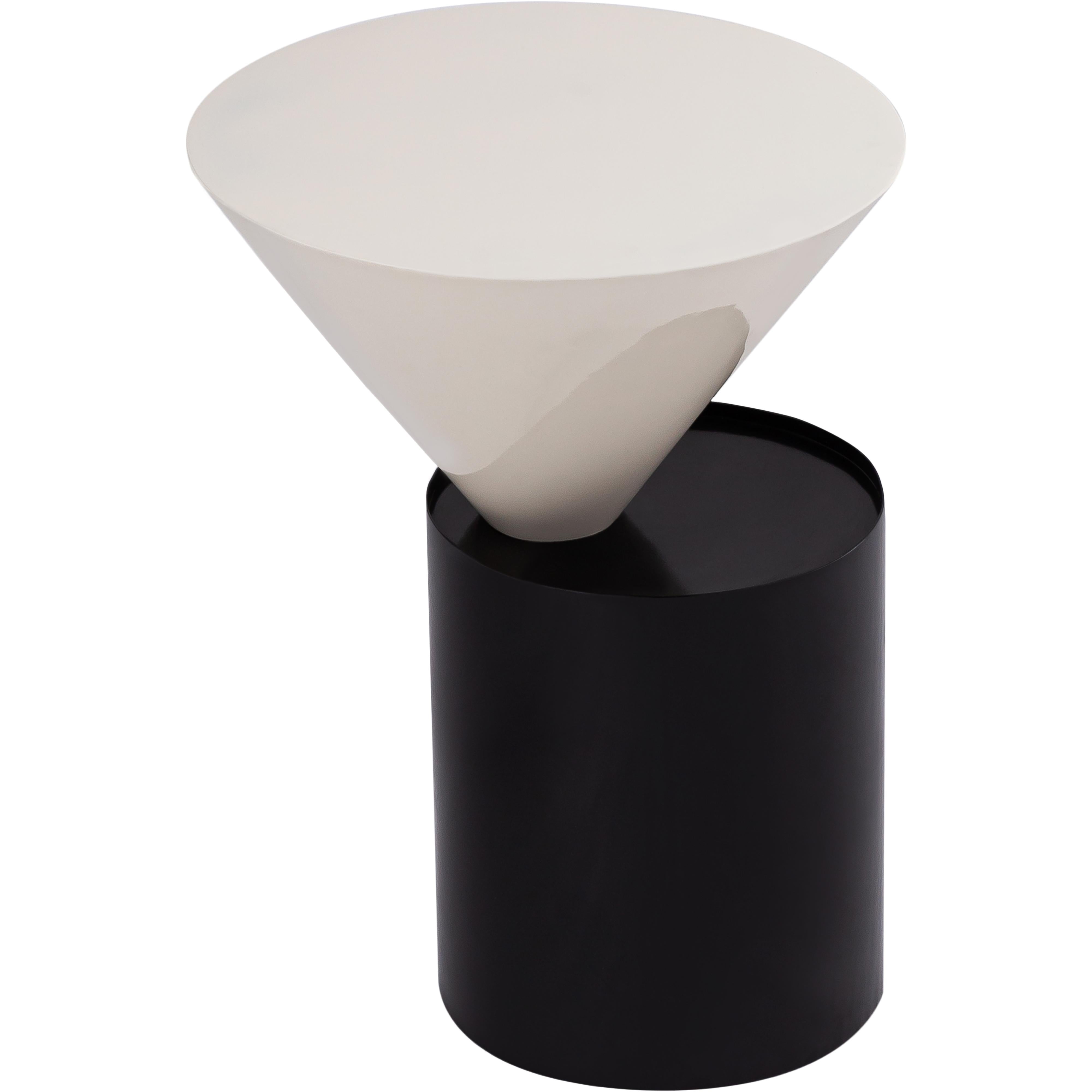Meridian Damon White End Table