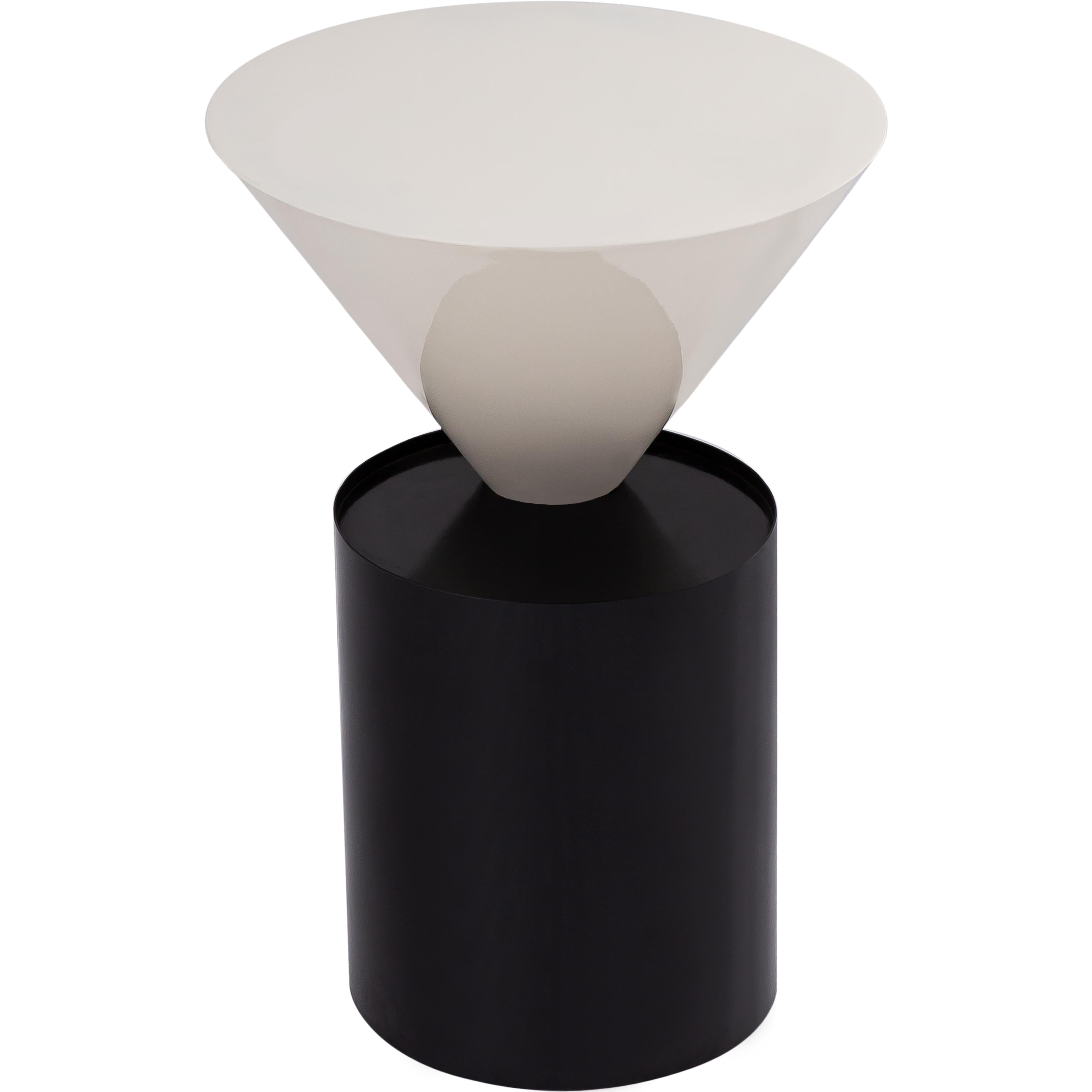 Meridian Damon White End Table