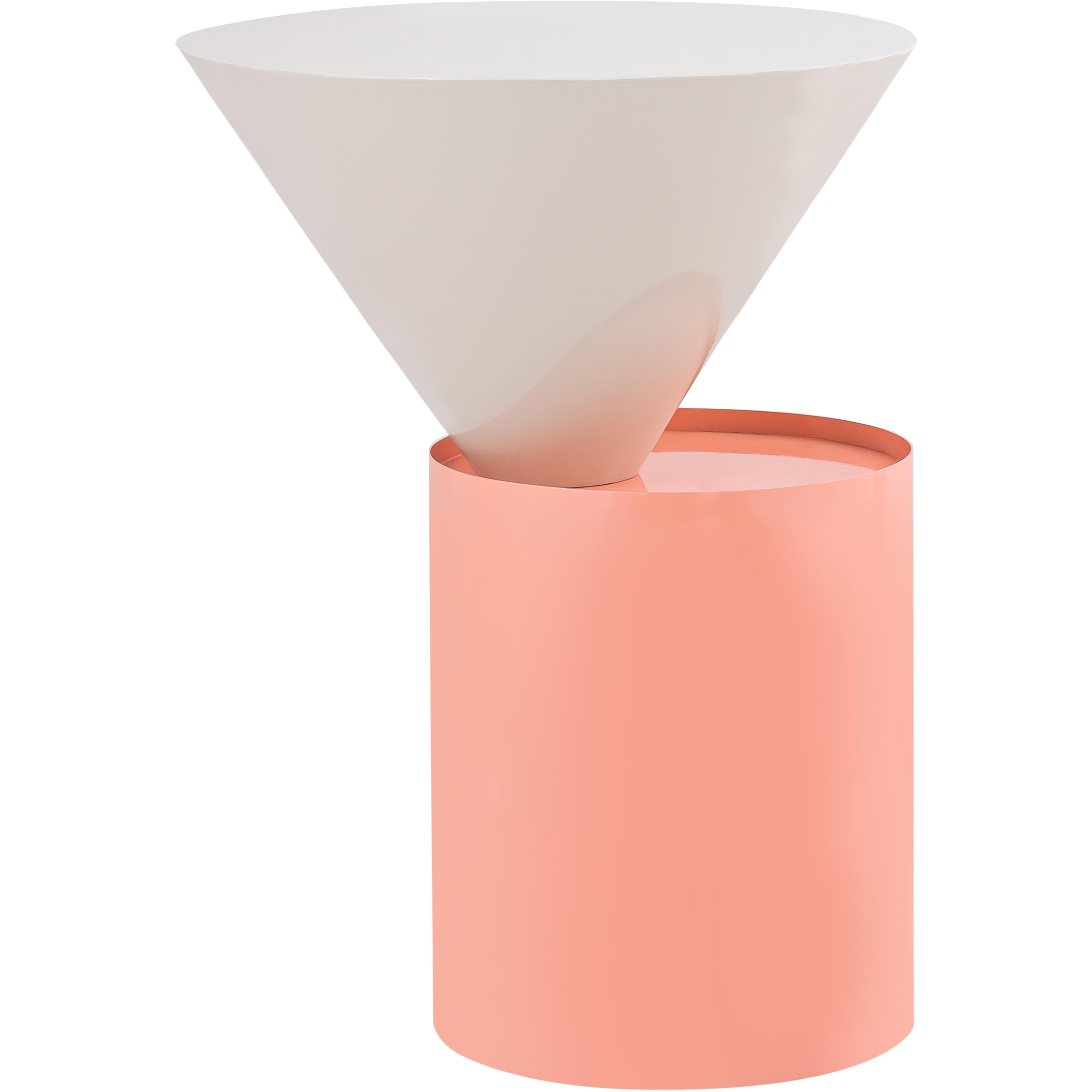 Meridian Damon White End Table