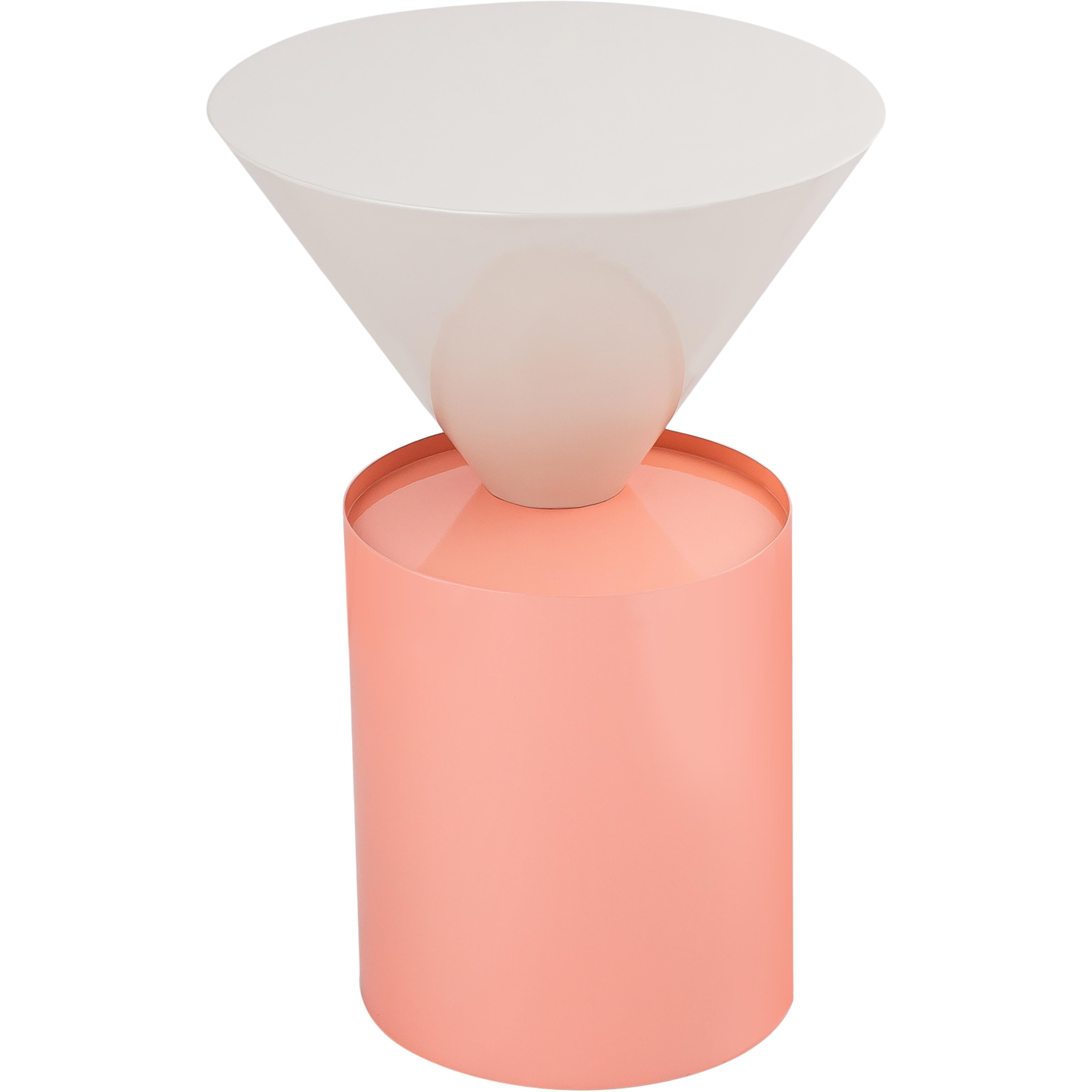 Meridian Damon White End Table