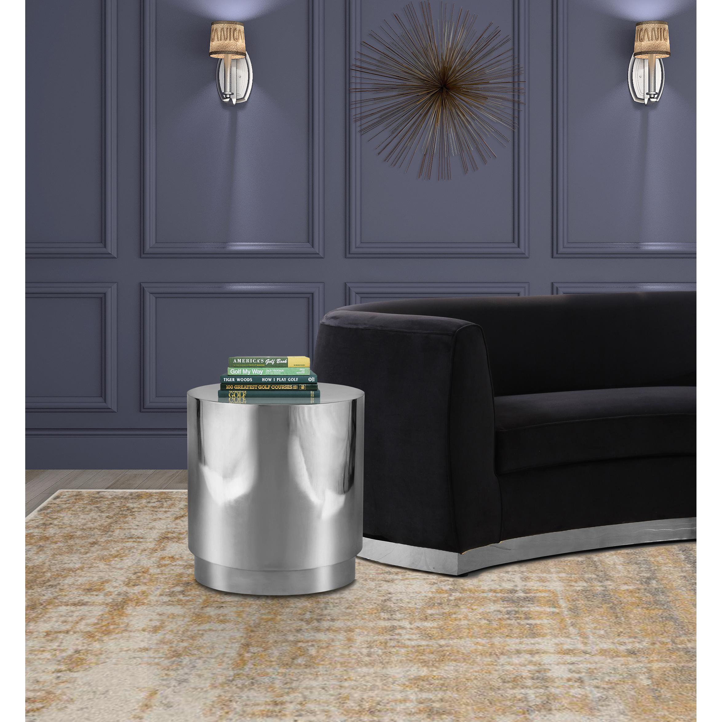 Meridian Jazzy Silver End Table